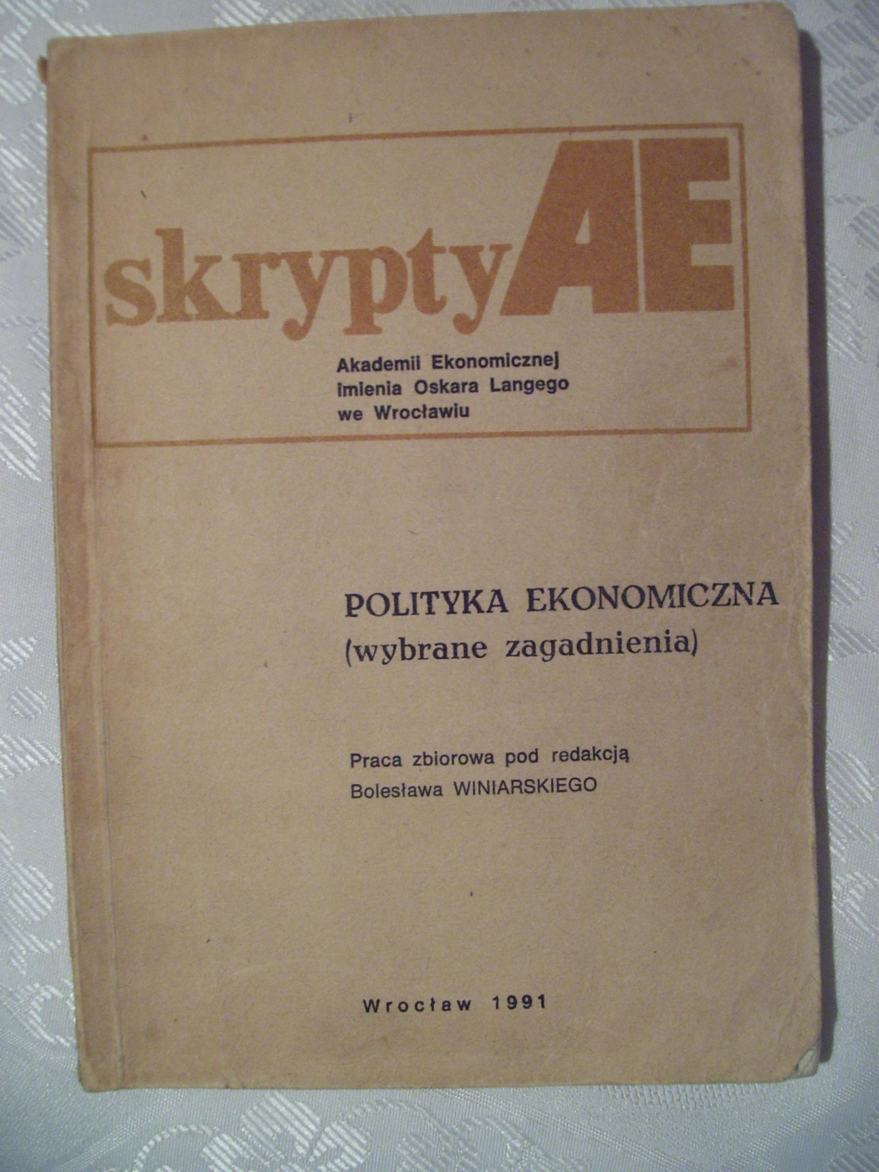 POLITYKA EKONOMICZNA - AE WROCŁAW