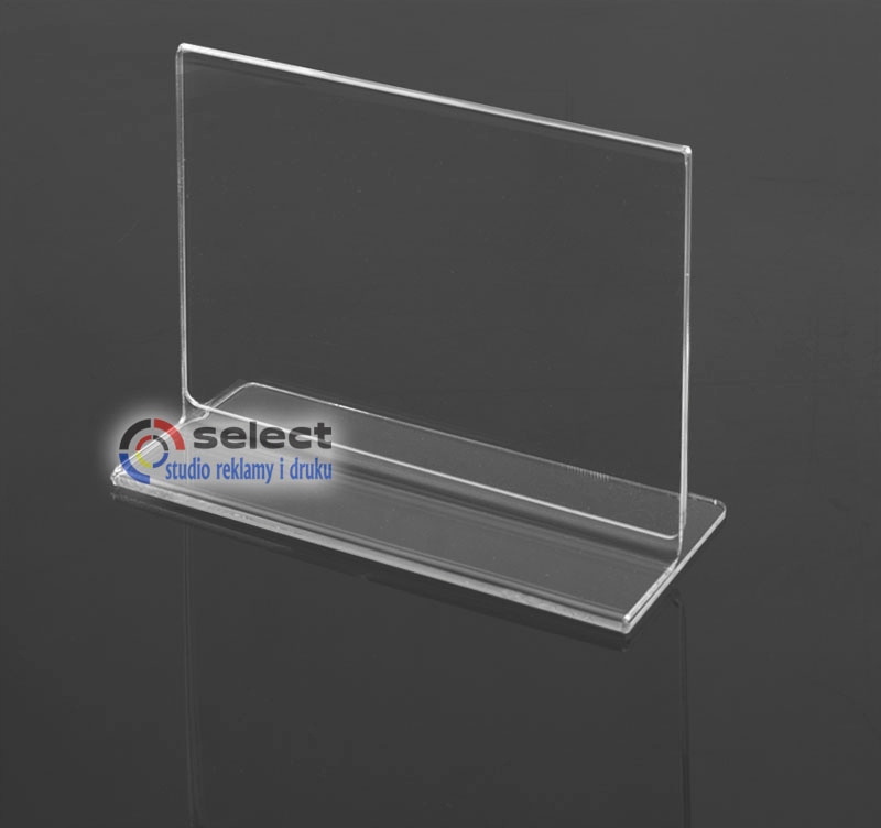 STOJAK NA MENU ULOTKI DWUSTRONNY PLEXI A6 POZIOM Marka Select