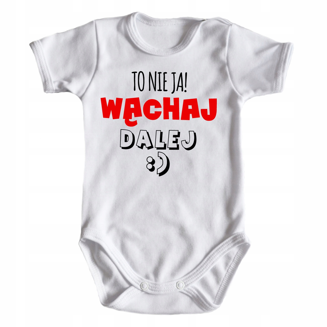

Śmieszne body niemowlęce Wąchaj Dalej na prezent