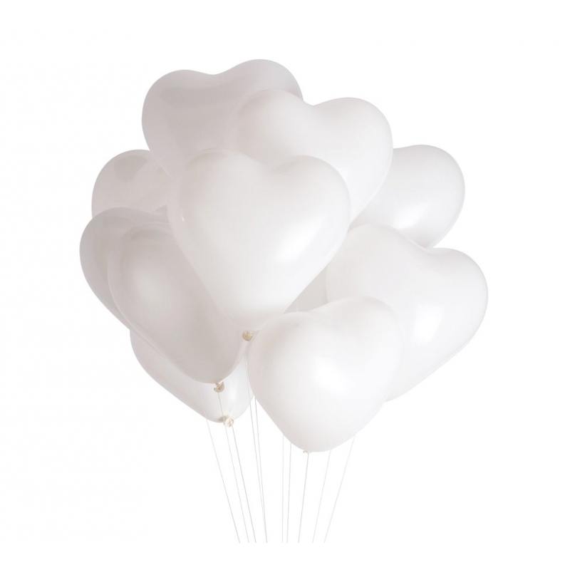 

Balony Serca białe 25 sztuk XL Wesele Ślub