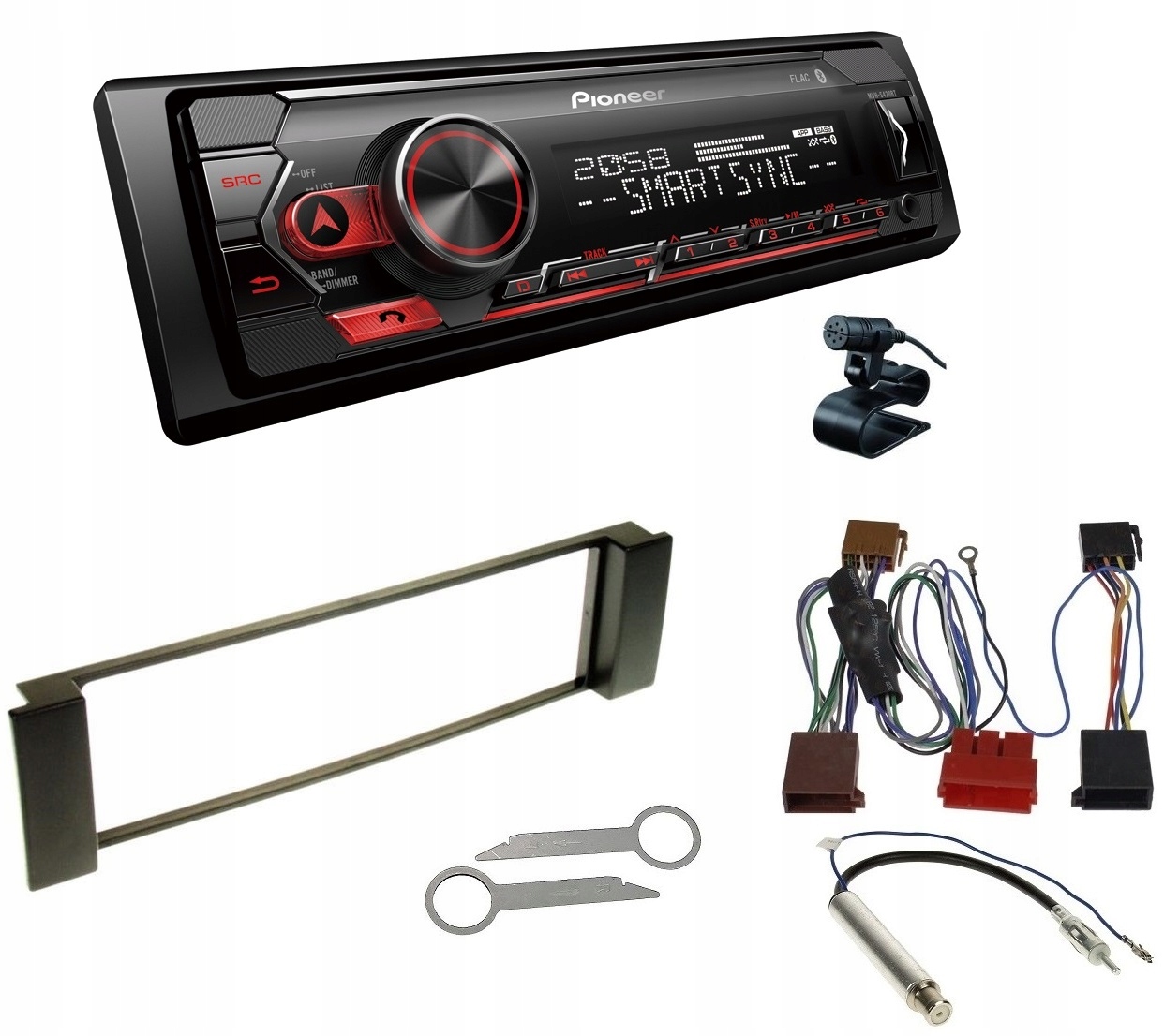 Autorádio Pioneer MVH-S420BT Aux Usb MP3 Bluetooth Audi A3 (8L) A6 C5 (4B)