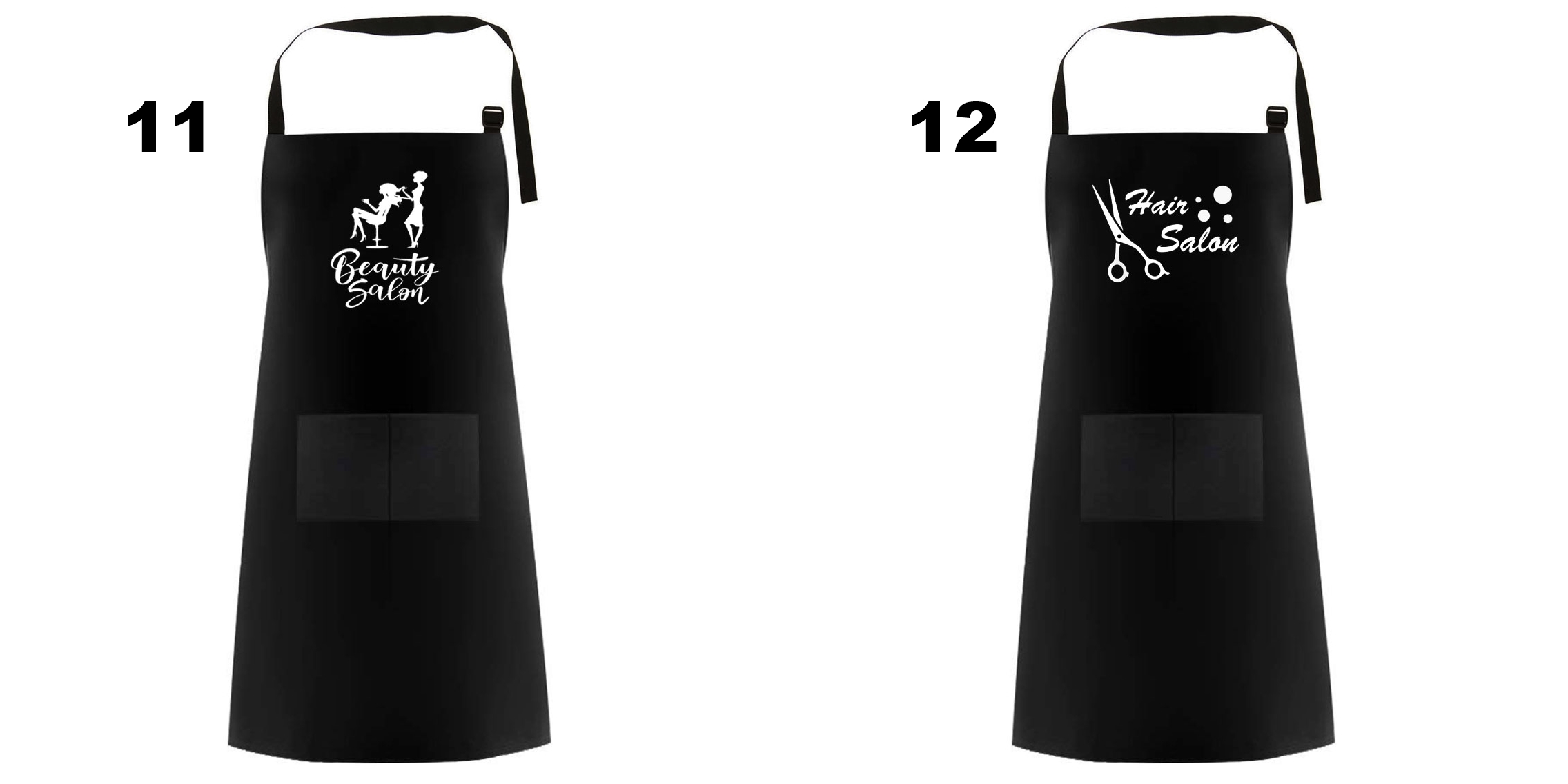 Fartuch Fryzjerski Kosmetyczny KRÓTKI Peleryna TWOJE LOGO Nożyczki Rozmiar uniwersalny