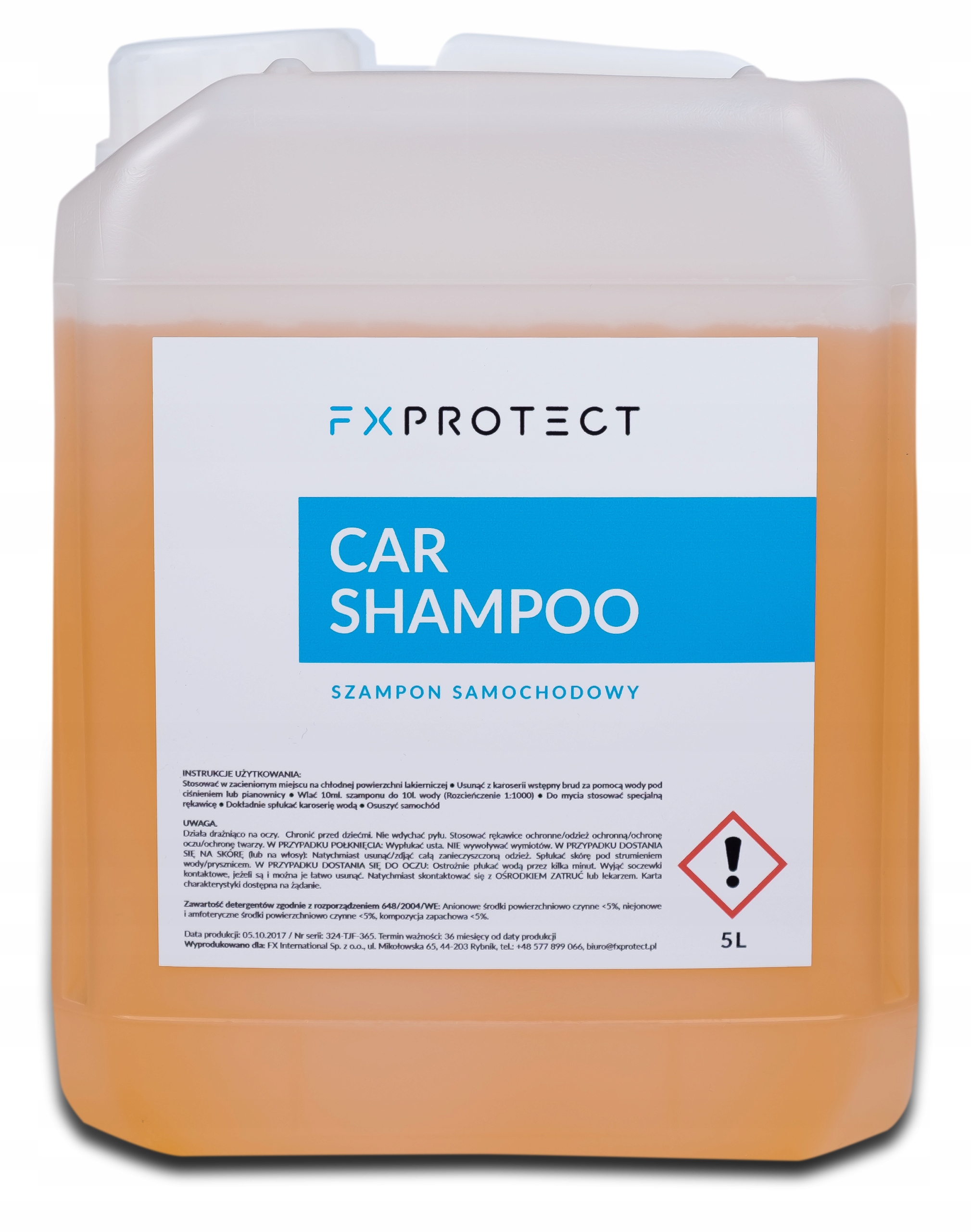 FX PROTECT Car Shampoo Szampon Odtluszczajacy 5L
