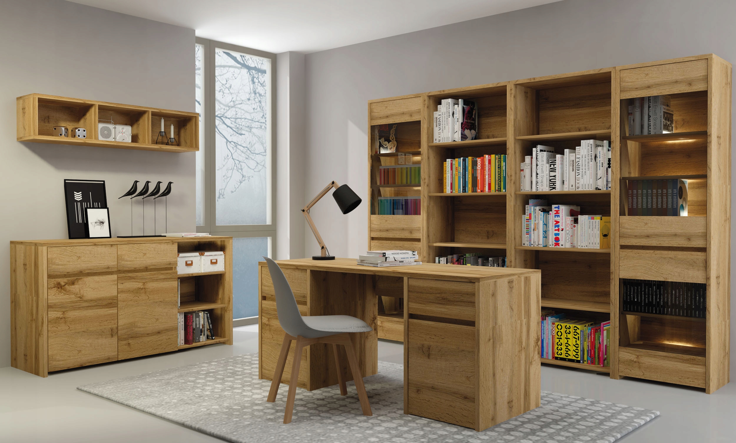 TAHOE MEBLE WITRYNA TA-8 dąb wotan Bogfran Głębokość mebla 40 cm