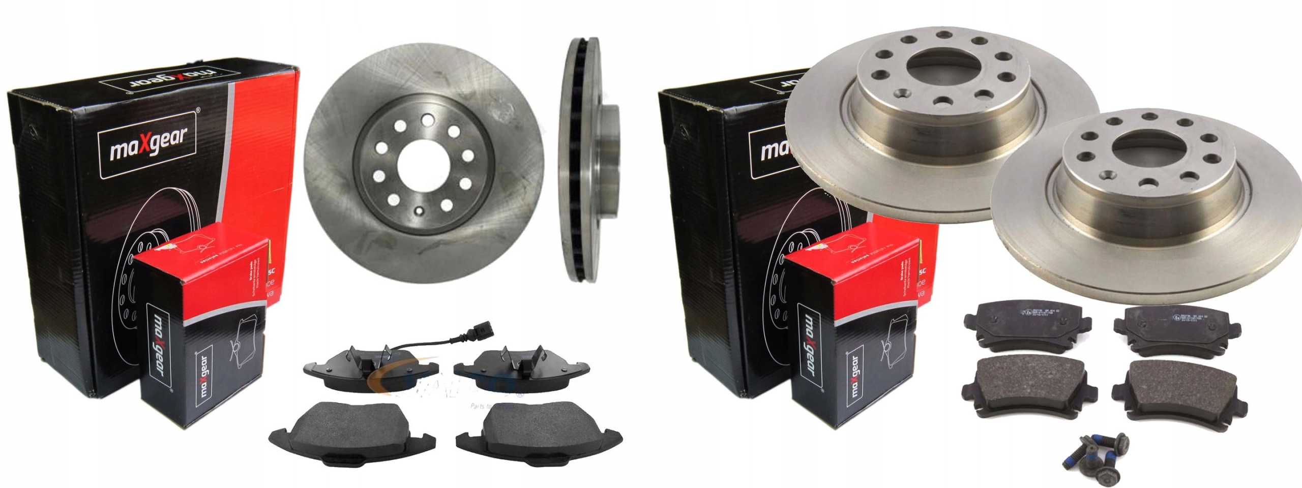 Диски колодки MAXGEAR передня задня PASSAT B6 B7 312MM