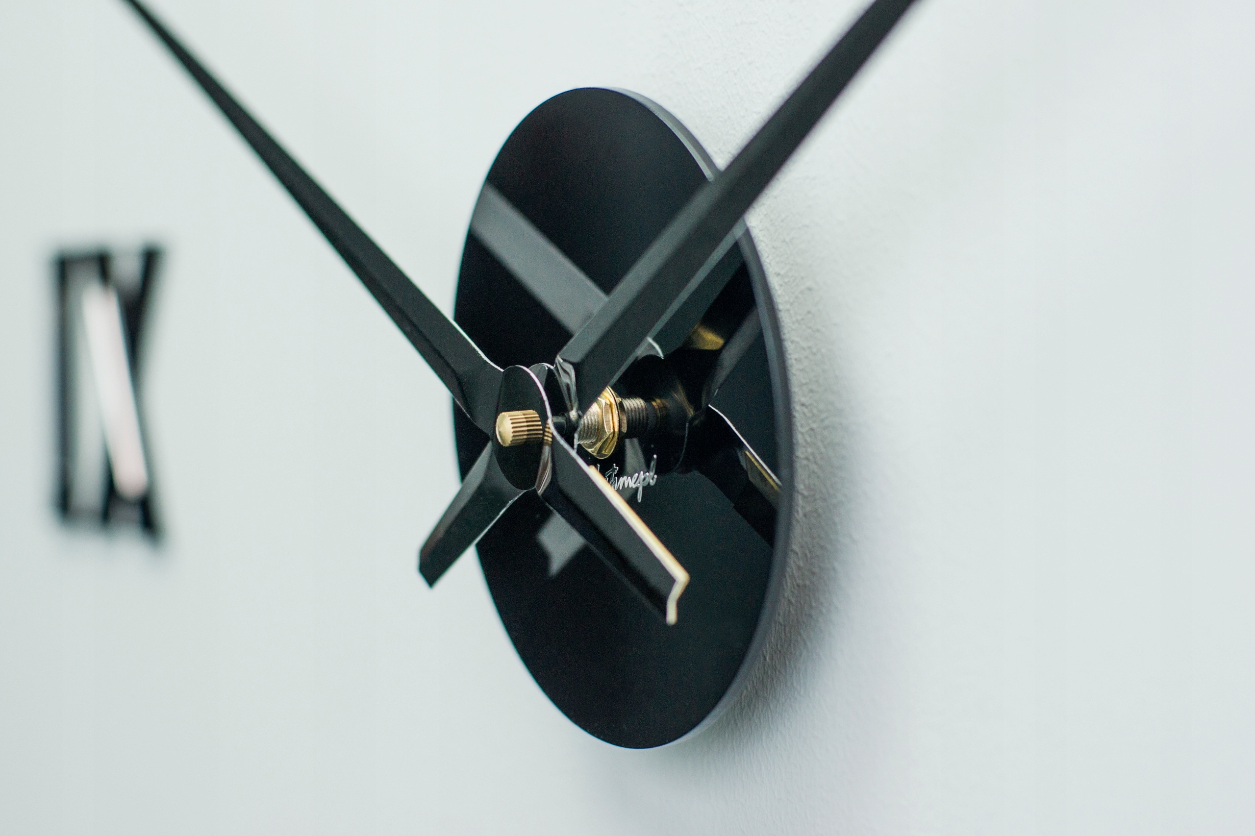 CICHY! NOWOCZESNY ZEGAR NA ŚCIANĘ NAKLEJANY 3D DIY Kod producenta ZW165_ROMANUS L