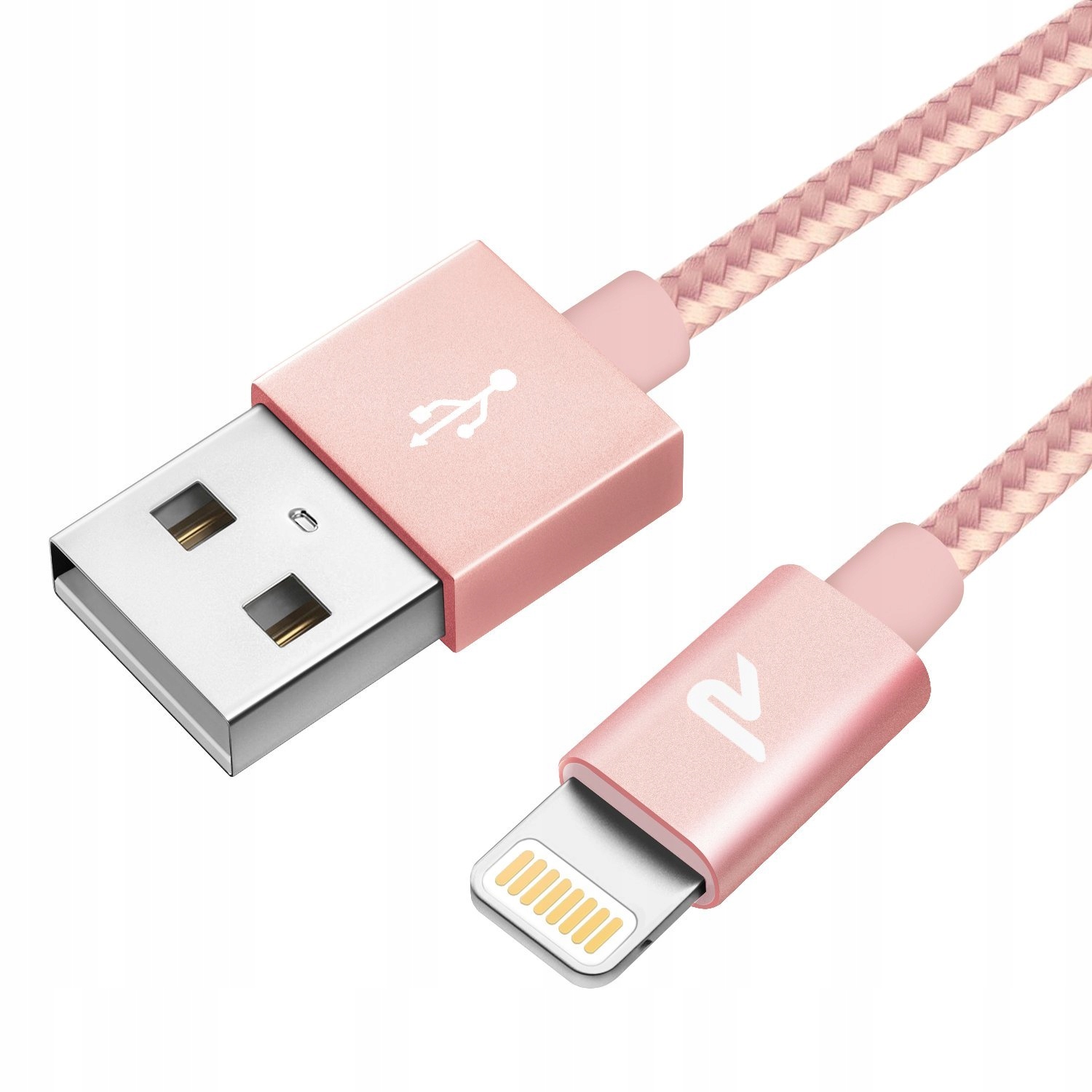 

Kabel Rampow Usb Lightning Apple różowy 1m
