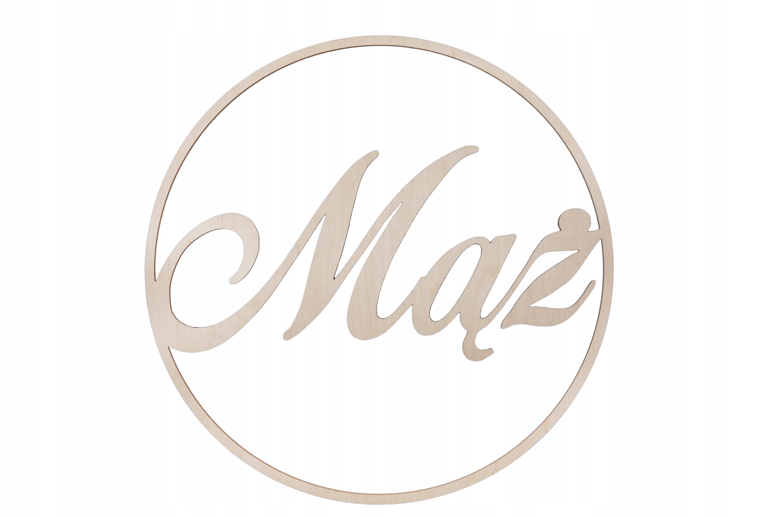 Koła na ślub Mąż Żona wesele napisy ozdobne 100 cm Marka Dobmax