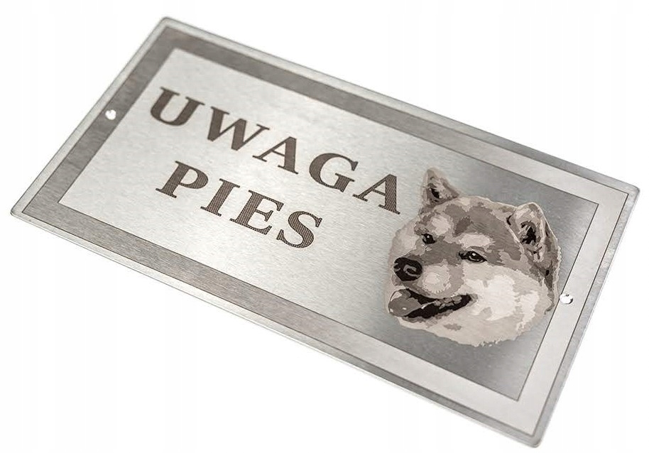 

Tabliczka - Uwaga Pies 20x30cm - Akita