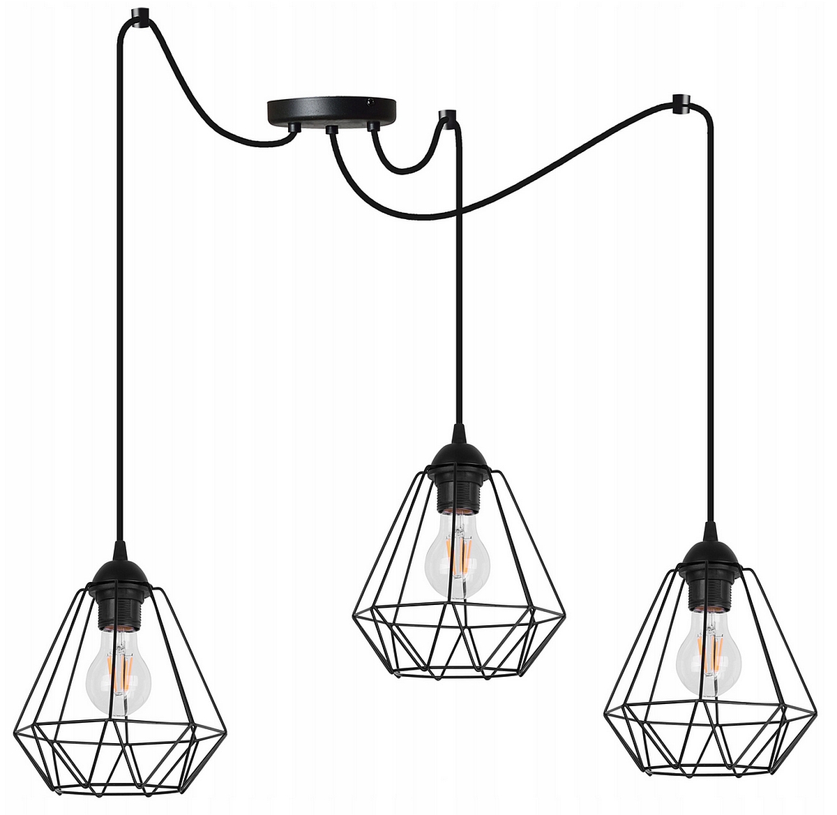 LAMPA PLAFON SALON LISTWA LED koszyk diamenty led3 Długość/wysokość 70 cm