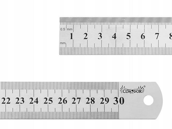 

Przymiar Stalowy Liniowy Liniał Linijka 300mm Inox