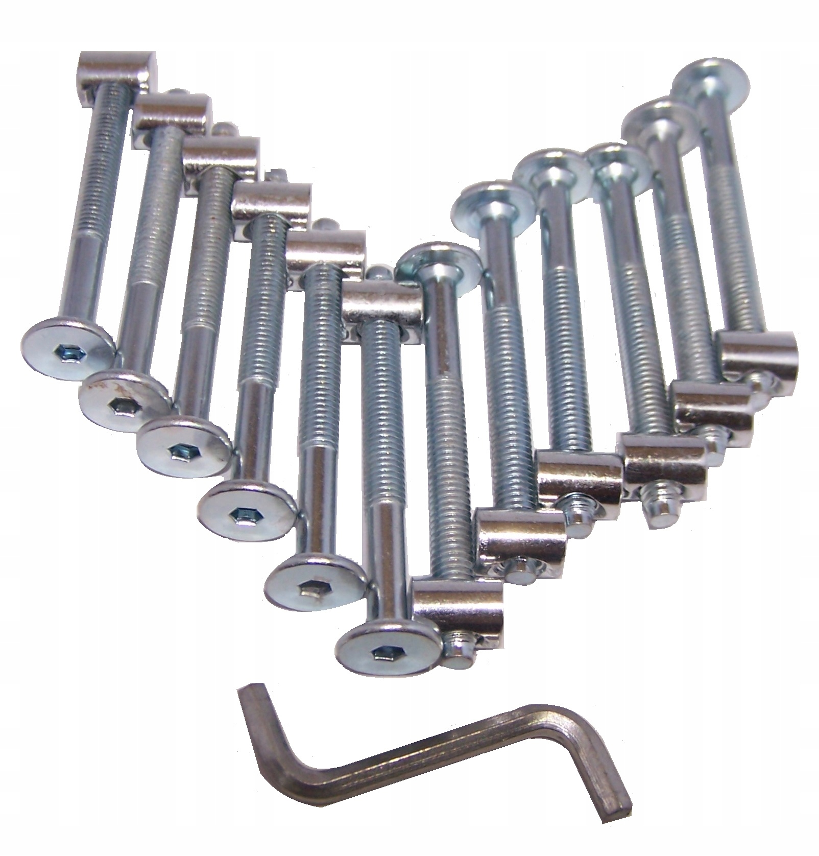 

12 szt Śrubki Śruby Do Łóżeczka plus Gratis