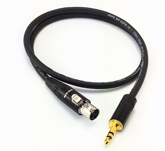 

Do słuchawek mini XLR-jack 3,5 Klotz-Neutrik 1m 3p