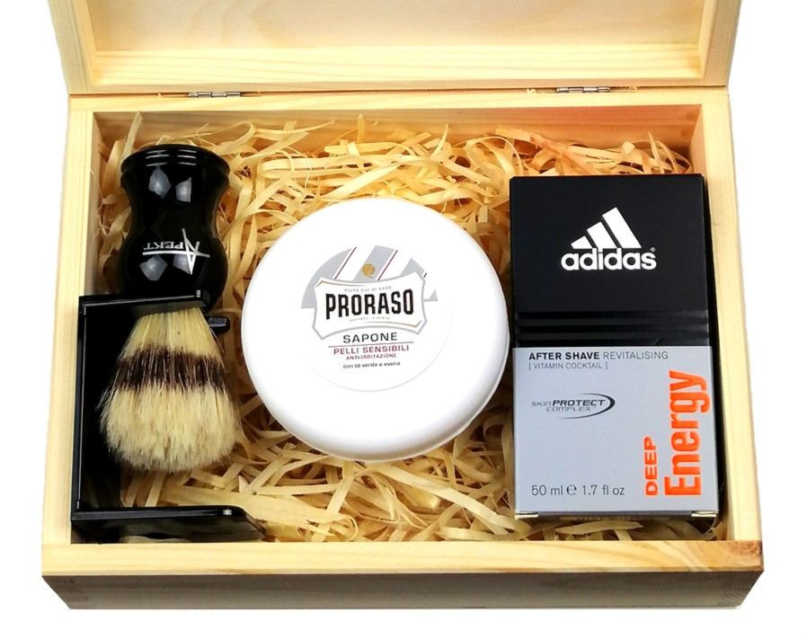 

Zestaw Do Golenia -pędzel+mydło+woda Po Goleniu