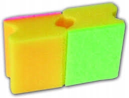 

Zmywak gąbka profilowany a'2 szt. 9x7x4 cm