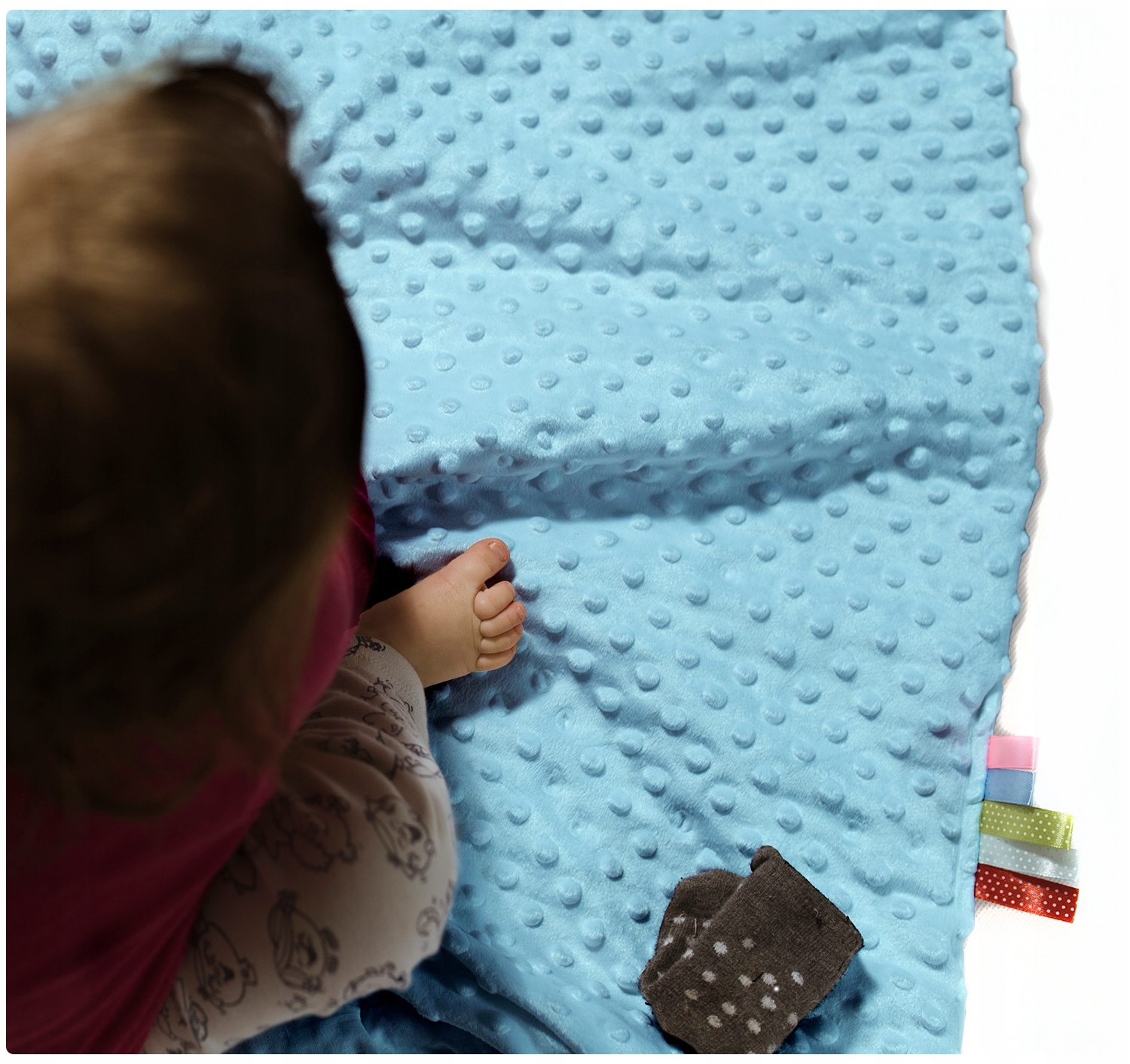 KOCYK DO WÓZKA + PODUSZKA ZESTAW MINKY DWUSTRONNY 2w1 BABYMAM Marka Babymam