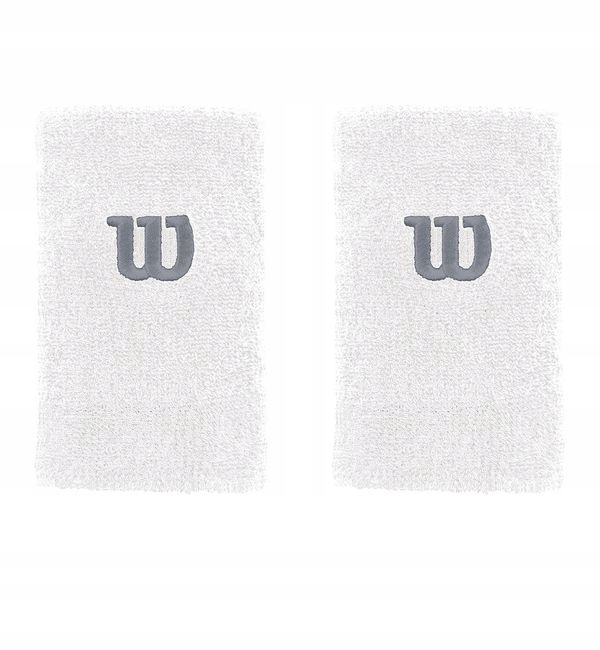 

Frotki Na Rękę Wilson Extra Wide Wristband White