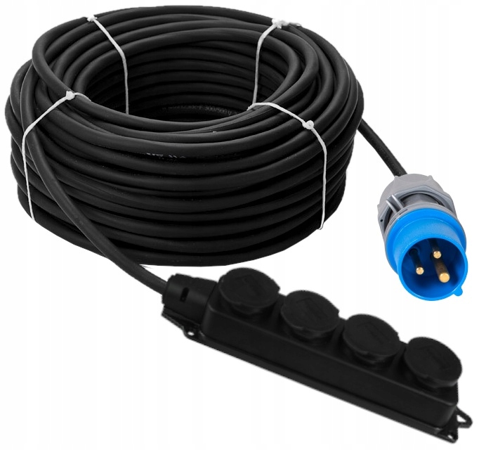 

Adapter Redukcja Camping 16A Czwórnik 230V 20M