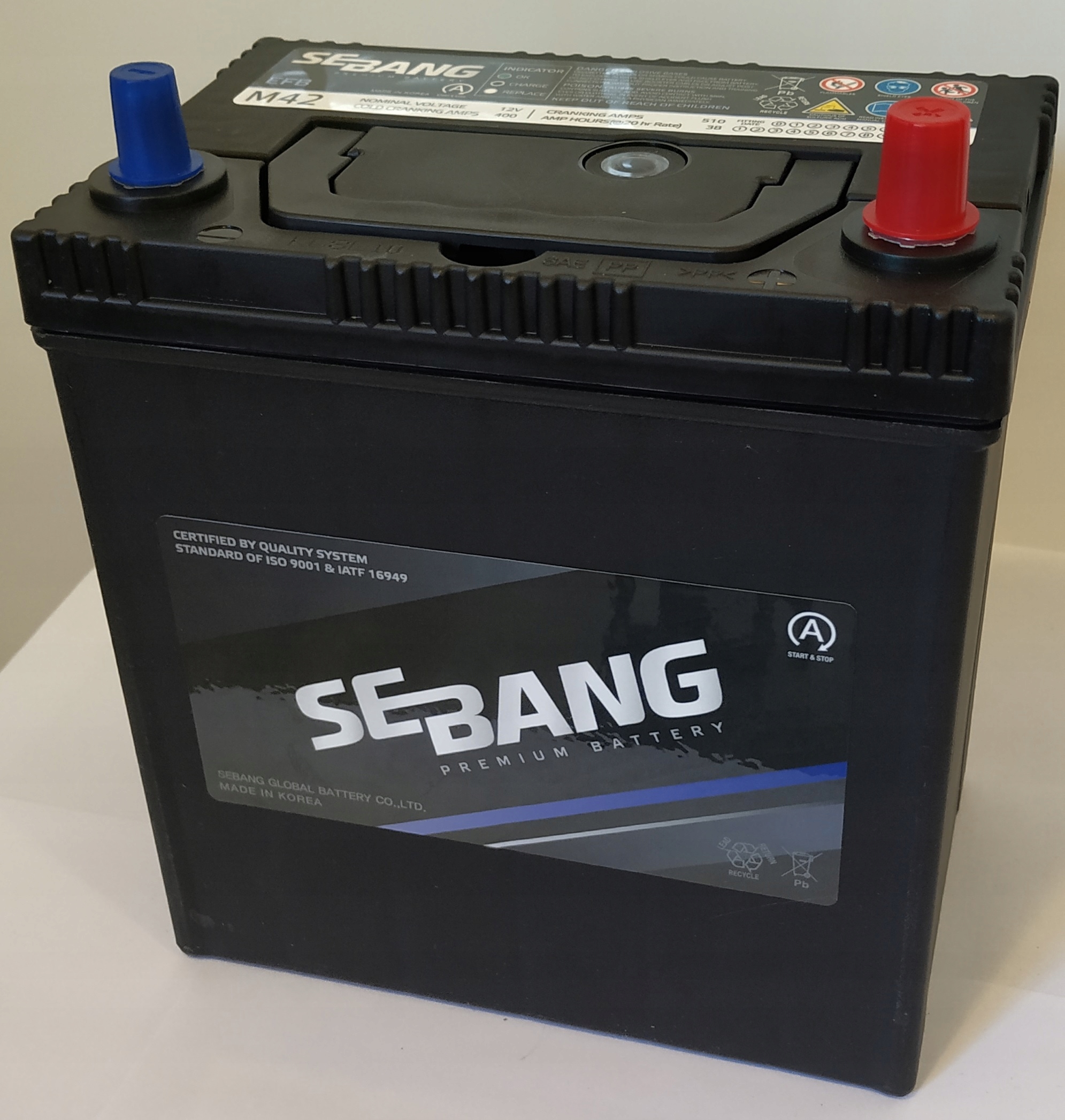 Akumulator SEBANG ROCKET 38Ah 510A EFB Japan/Korea