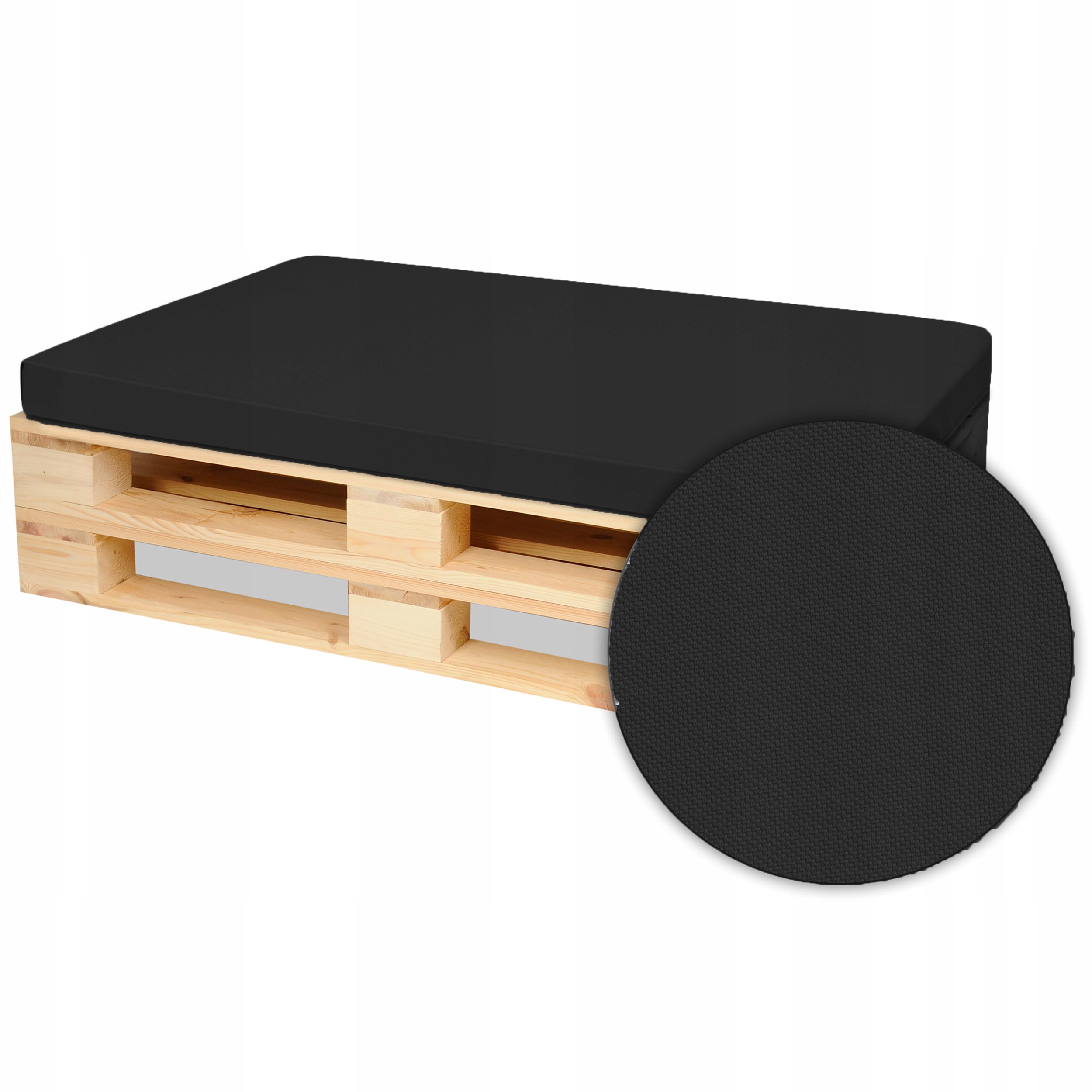 

Poduszka na meble z palet palety 120x80x8 czarny