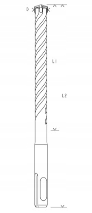 BOSCH WIERTŁO SDS PLUS-5X 4-OSTRZOWE 10x300/360 Kod producenta 2608833802