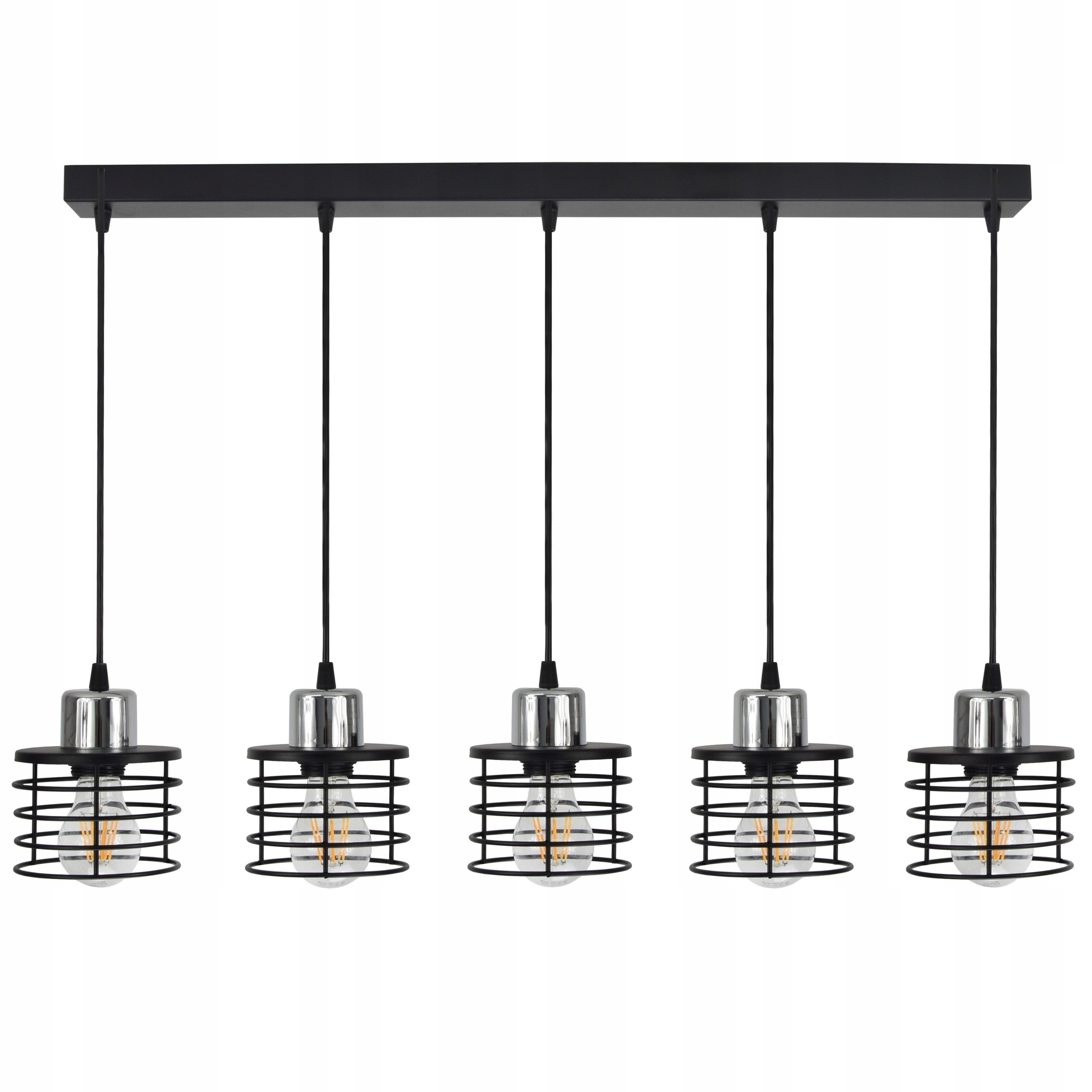 Závěsná Led lustrová lampa Vigo Chrom E27