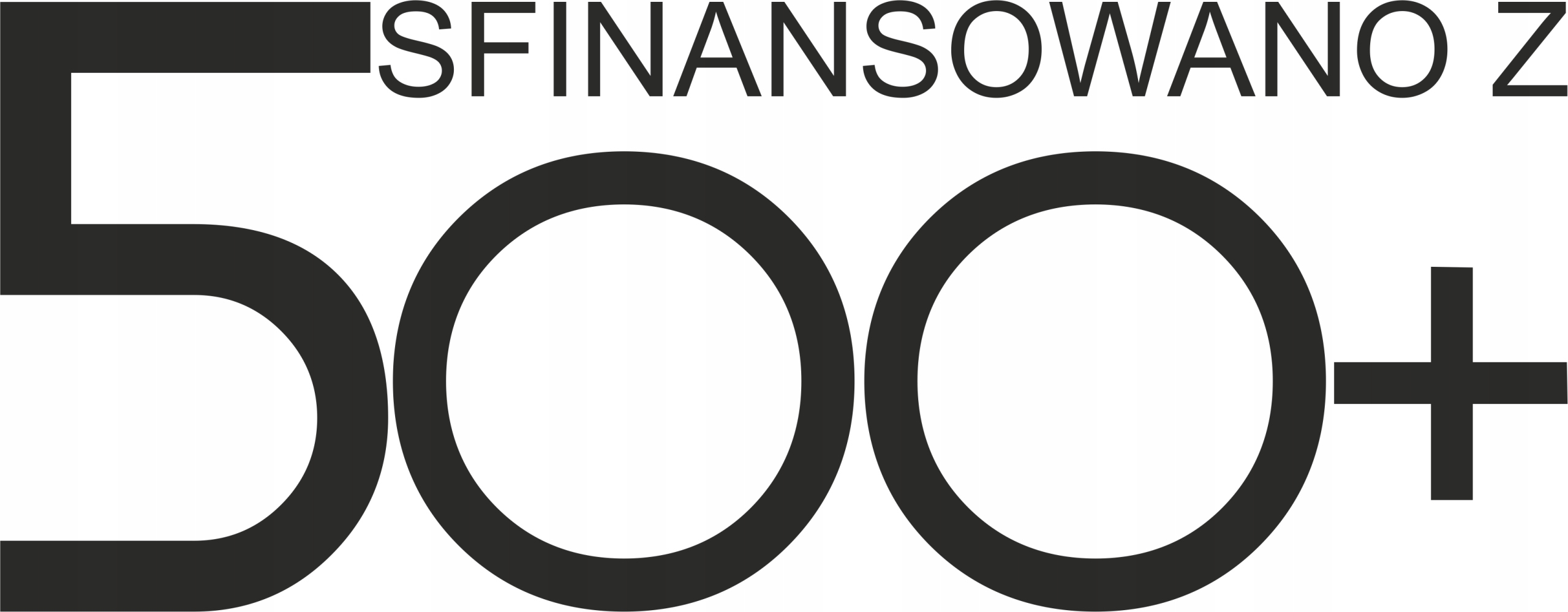 

500+ Sfinansowano z... naklejka 15 x 5,9 cm