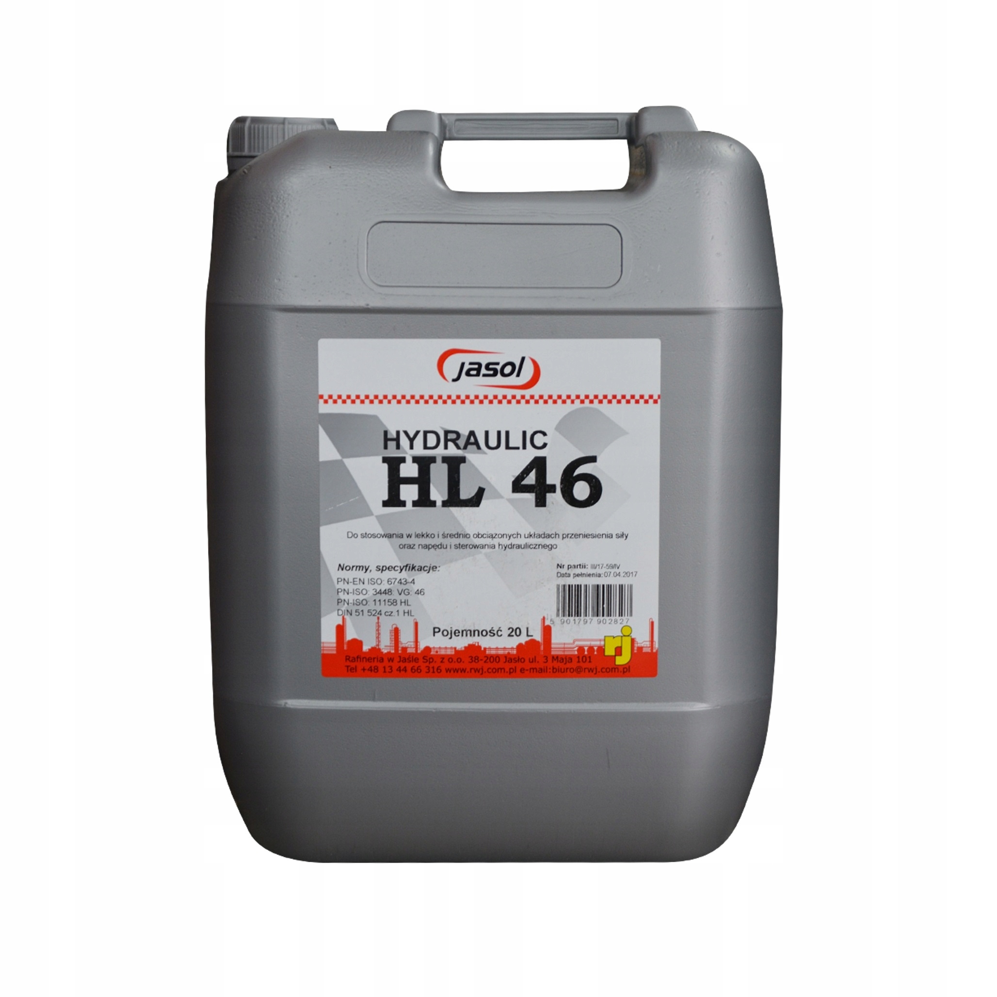 

Olej Hydrauliczny Jasol HL46 20 litrów