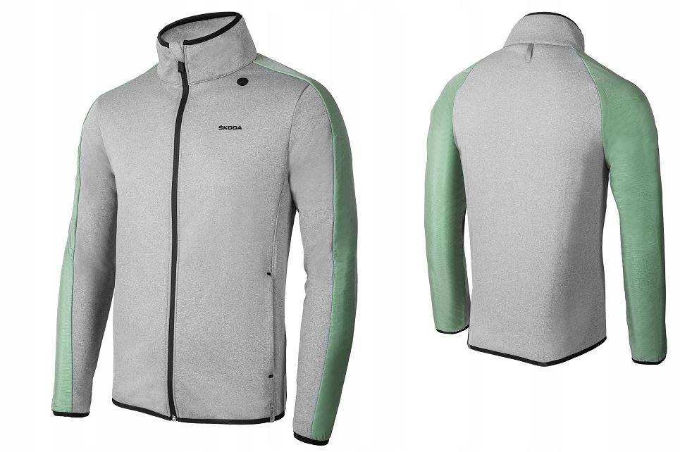 BLUZA KURTKA POLAR WODOODPORNA XXL SKODA SZARA