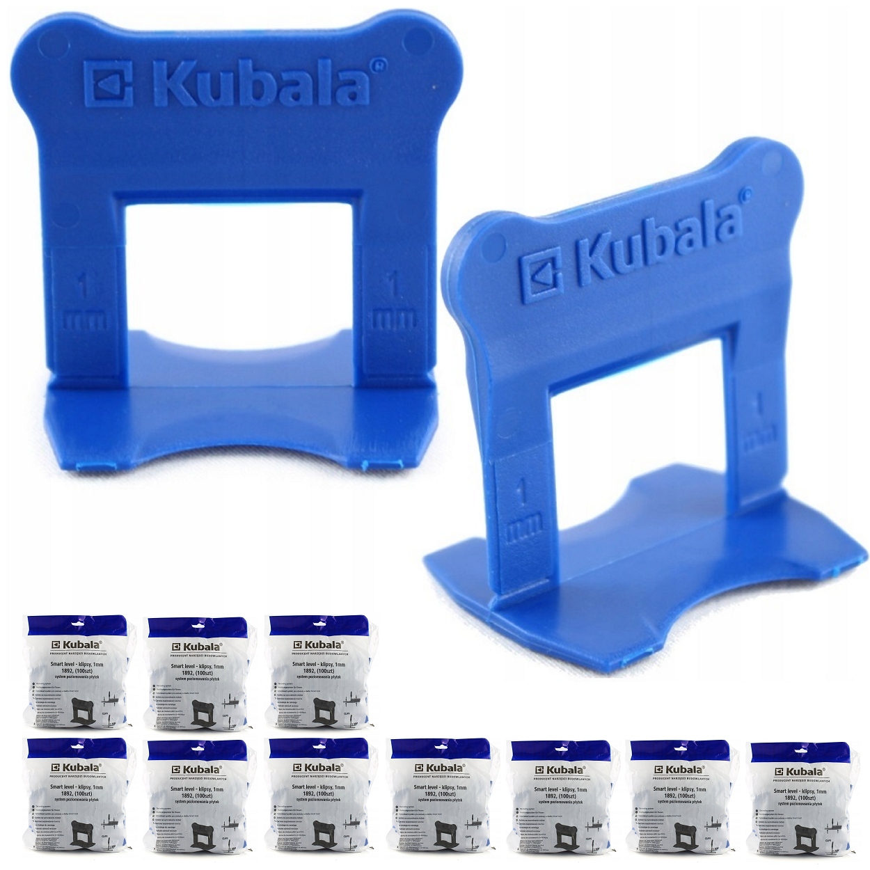 

Kubala 1892 System Poziomowania Klipsy 1mm 1000szt