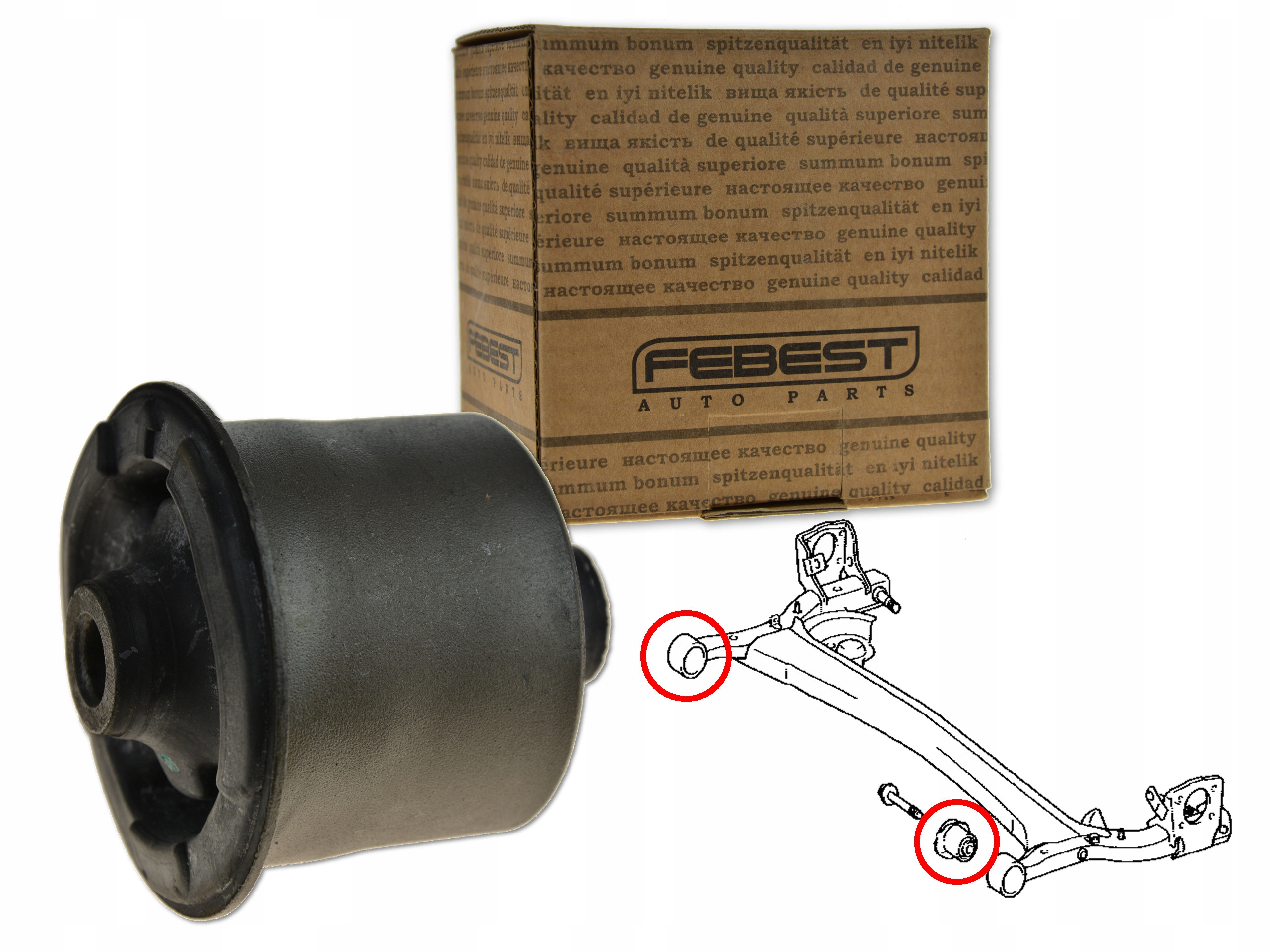 TULEJA BELKI TYŁ TYLNEJ TAB-457