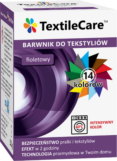 

TextileCare Barwnik Farba 600g Ubrań Fioletowy