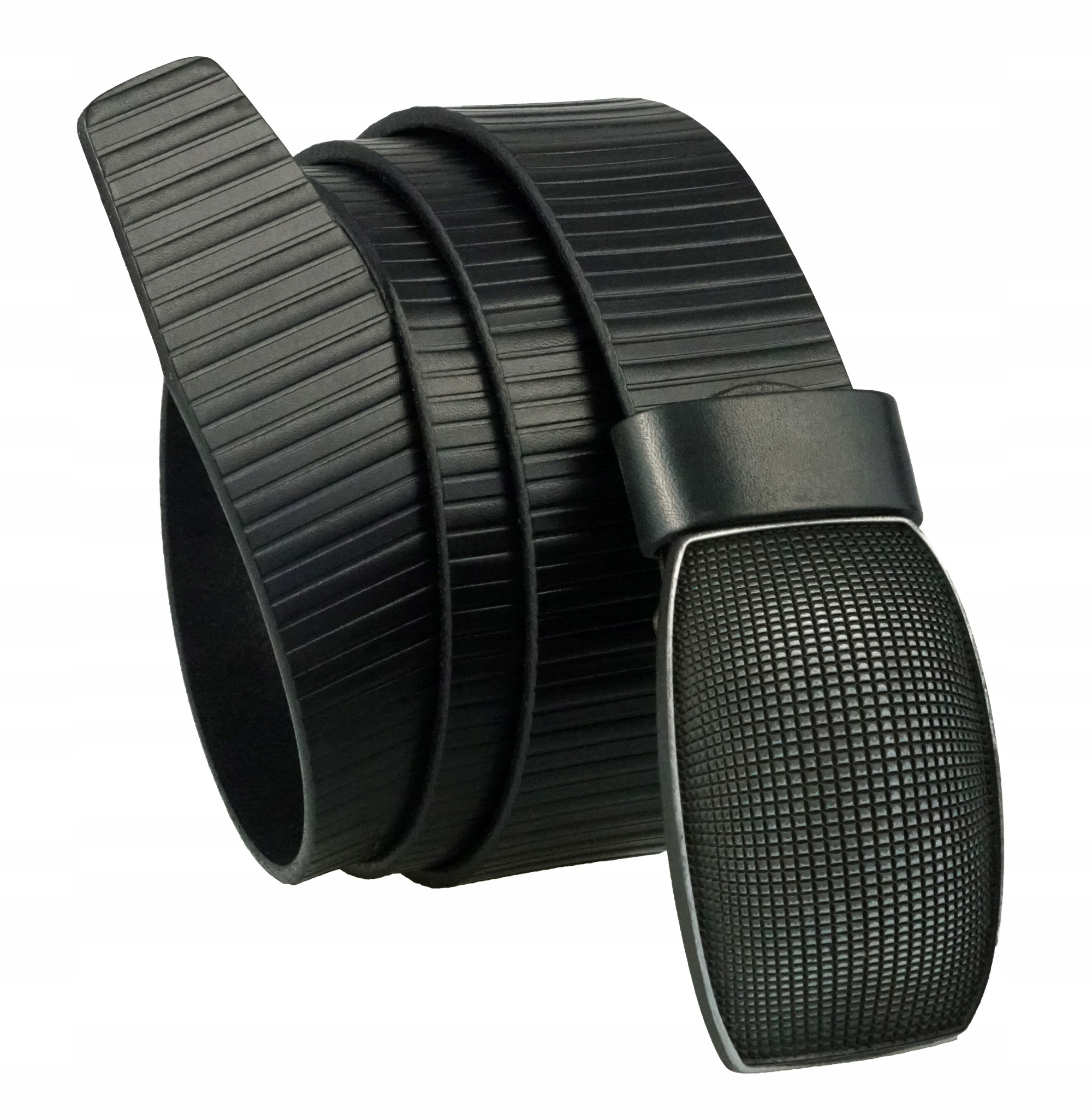 

Pasek Do Spodni 4CM Skórzany Czarny Klamra 3D 95