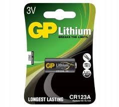 

1 x bateria litowa Gp Lithium CR123 DL123A EL123