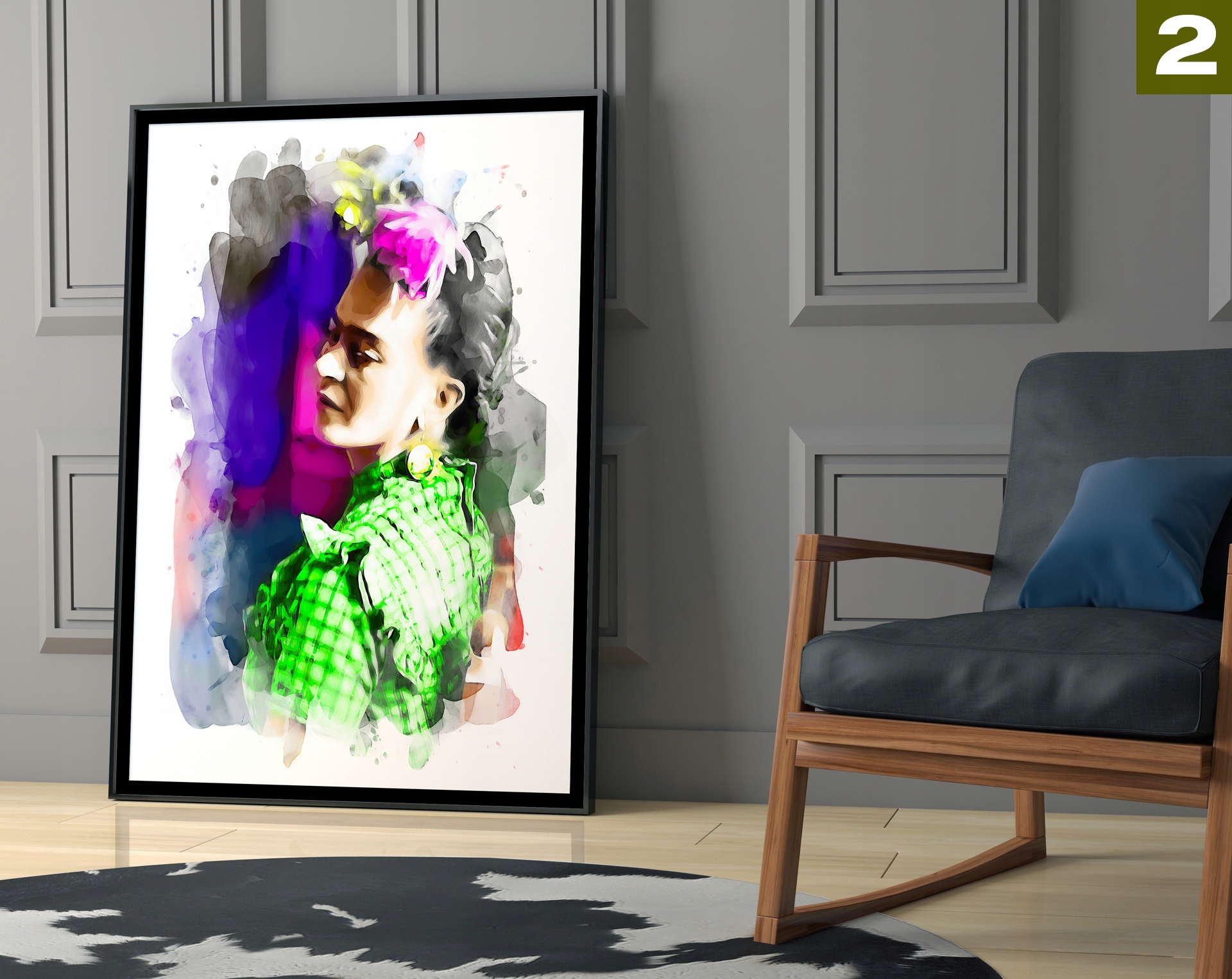 Frida Kahlo Elegancki Plakat Modny Kobiecy HIT A3 Marka inna marka