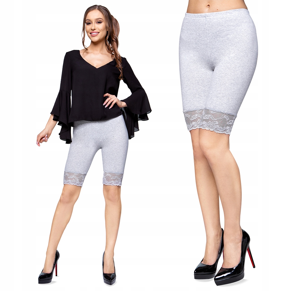 

Kolarki Legginsy Koronka Bawełna Melanż 3XL Lkl