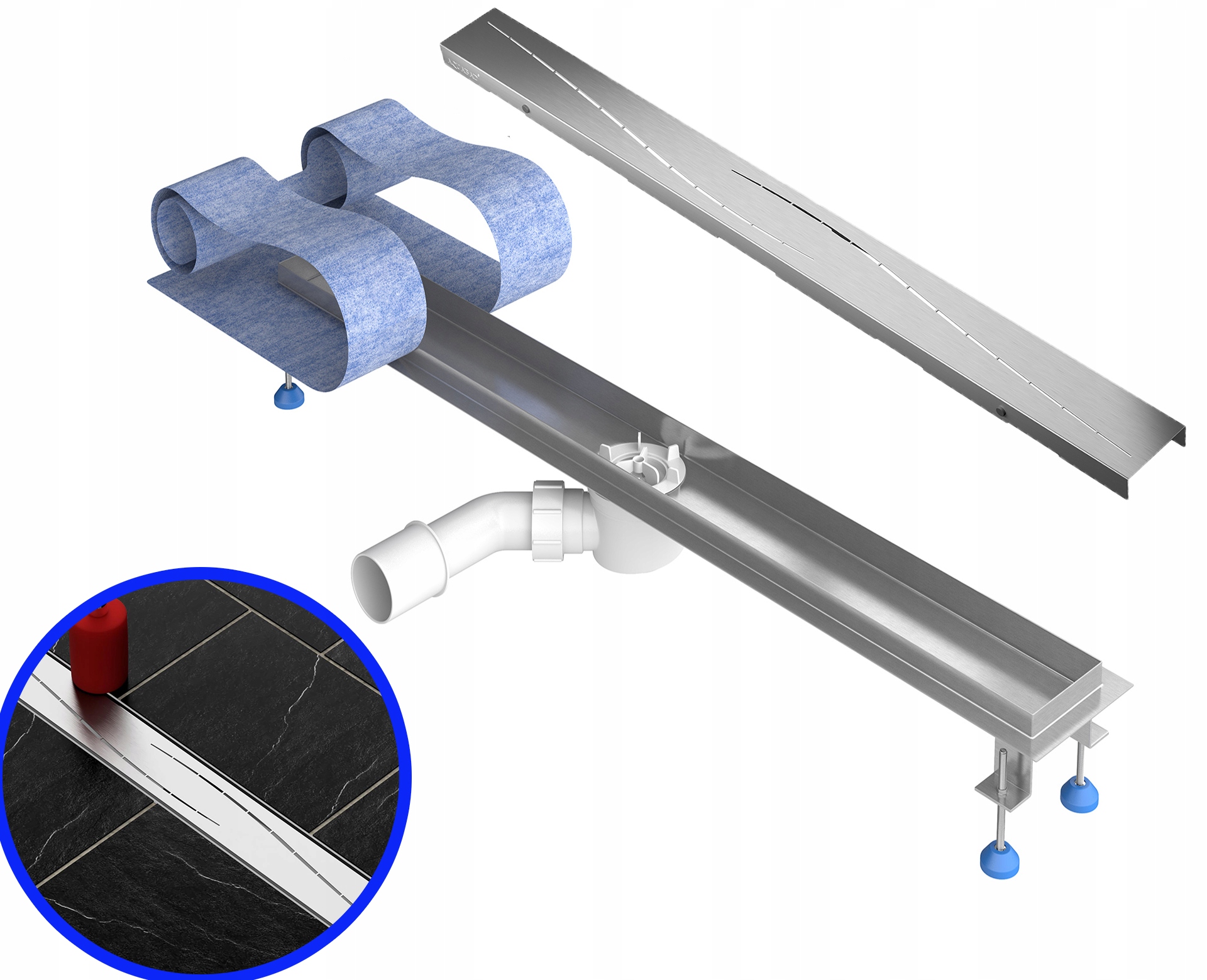 Lineárny odtok W-premium 90 cm Ocean mcalpine Výpredaj