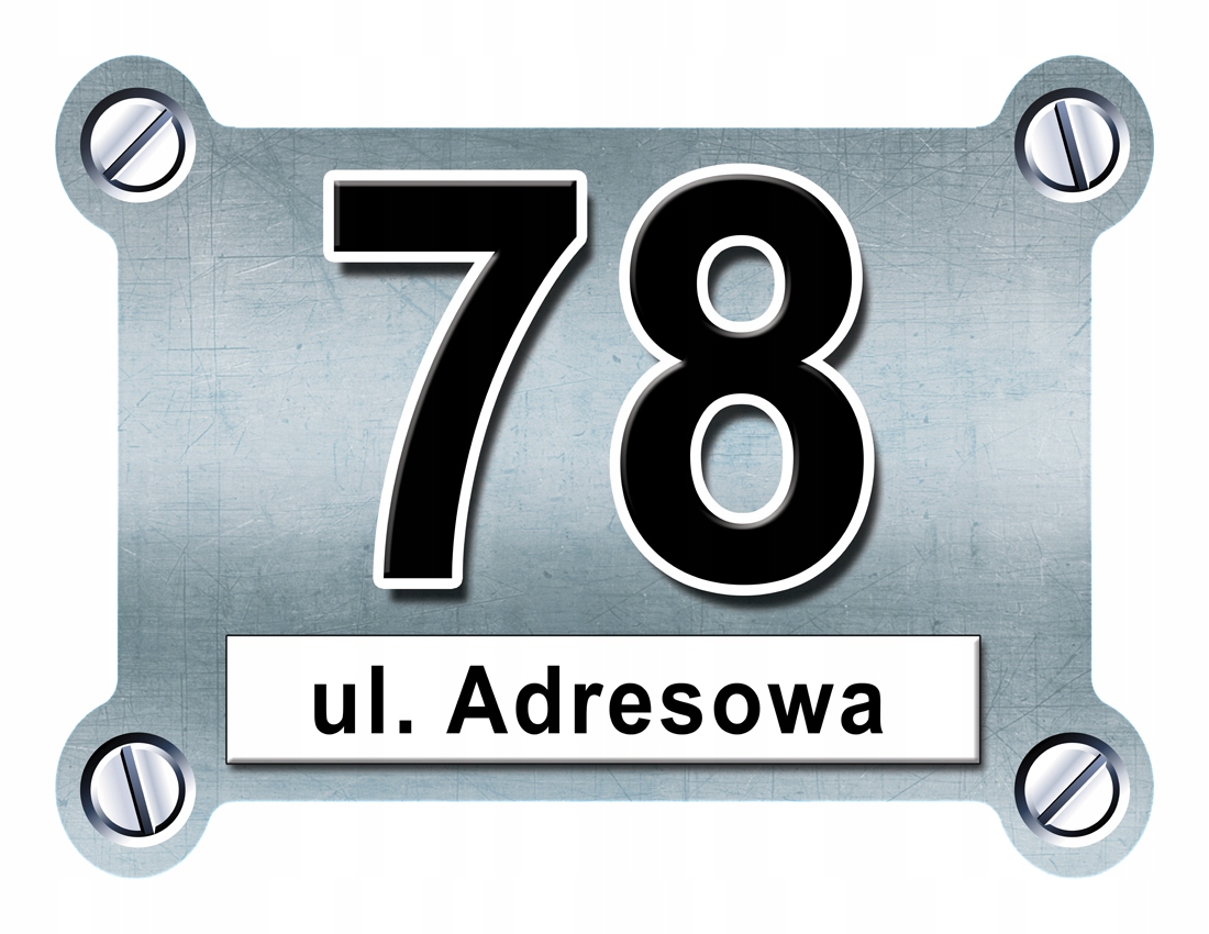 

Tabliczka Adresowa Adres Numer Na Dom znak ulica