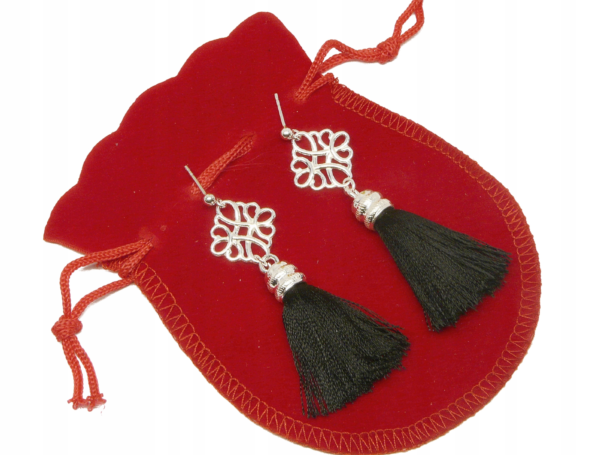 

Srebrne Kolczyki Czarny Chwost srebro 925