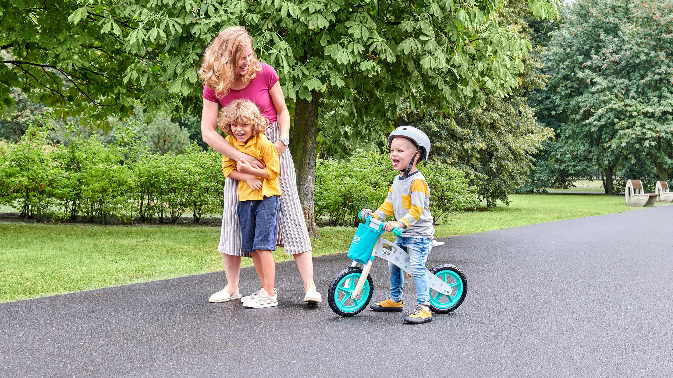 KINDERKRAFT RUNNER STARS ROWEREK BIEGOWY DREWNIANY Waga 3.4 kg