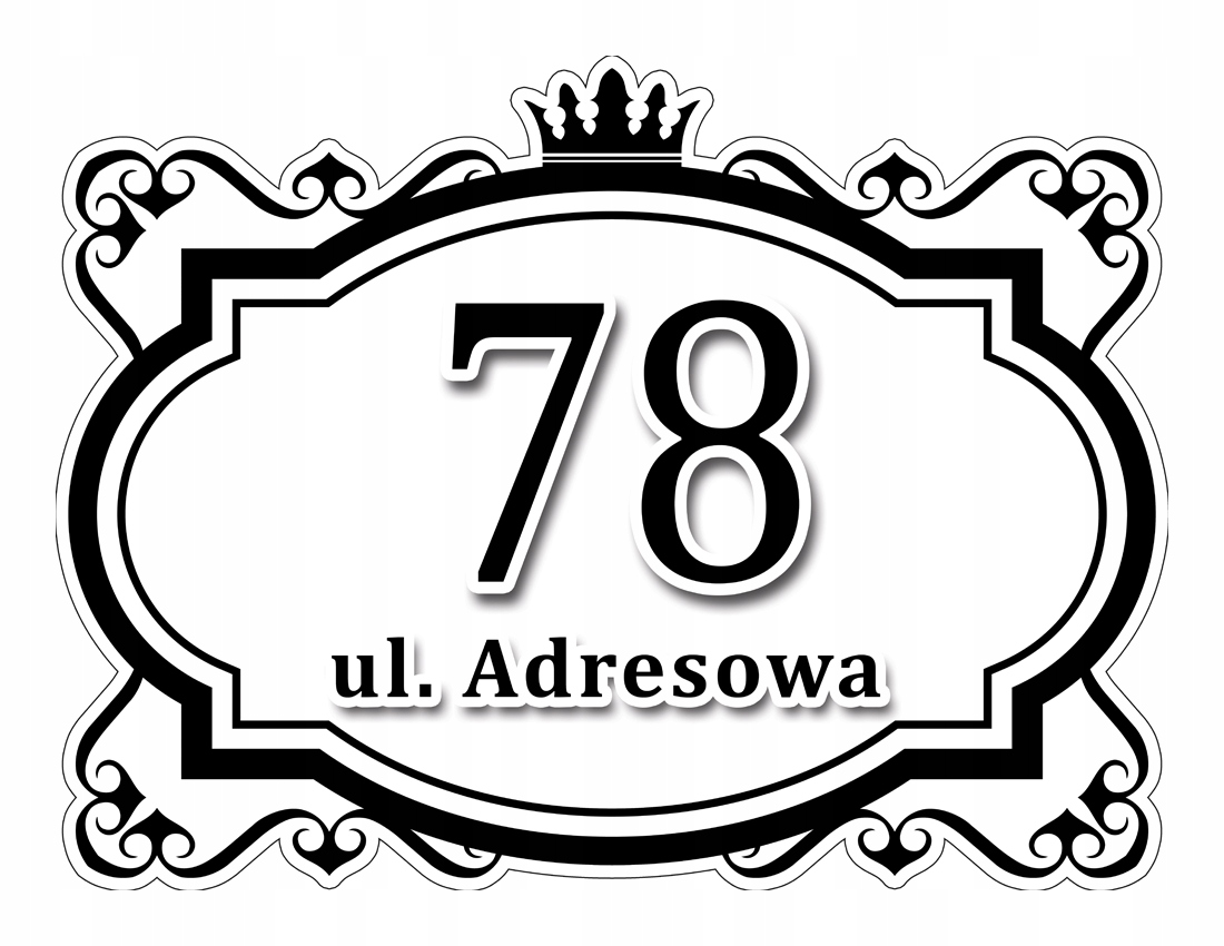 

Tabliczka Adresowa Adres Numer Na Dom znak ulica