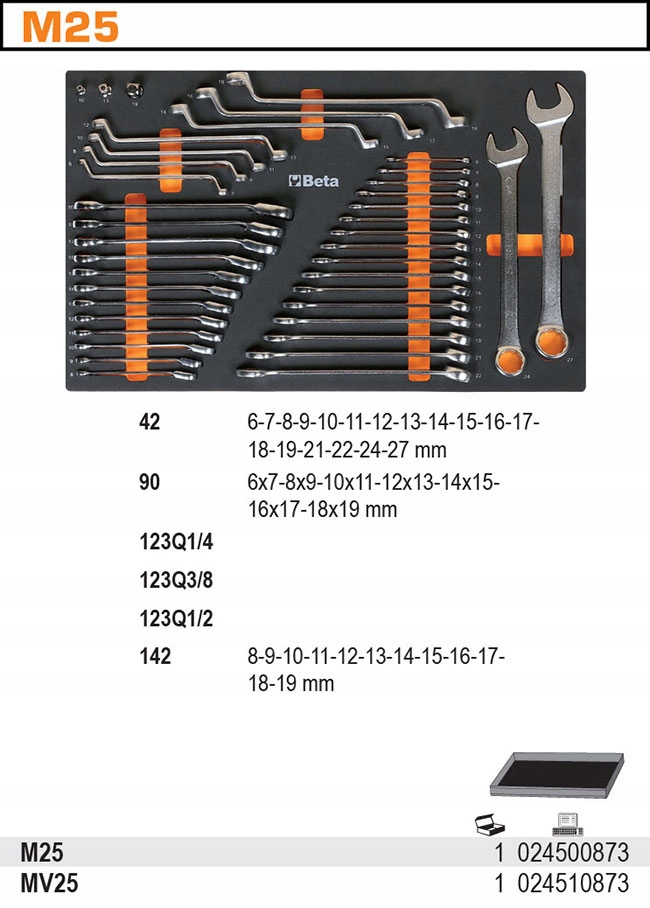 Контурный картридж с 40 инструментами BETA 2450 / M25