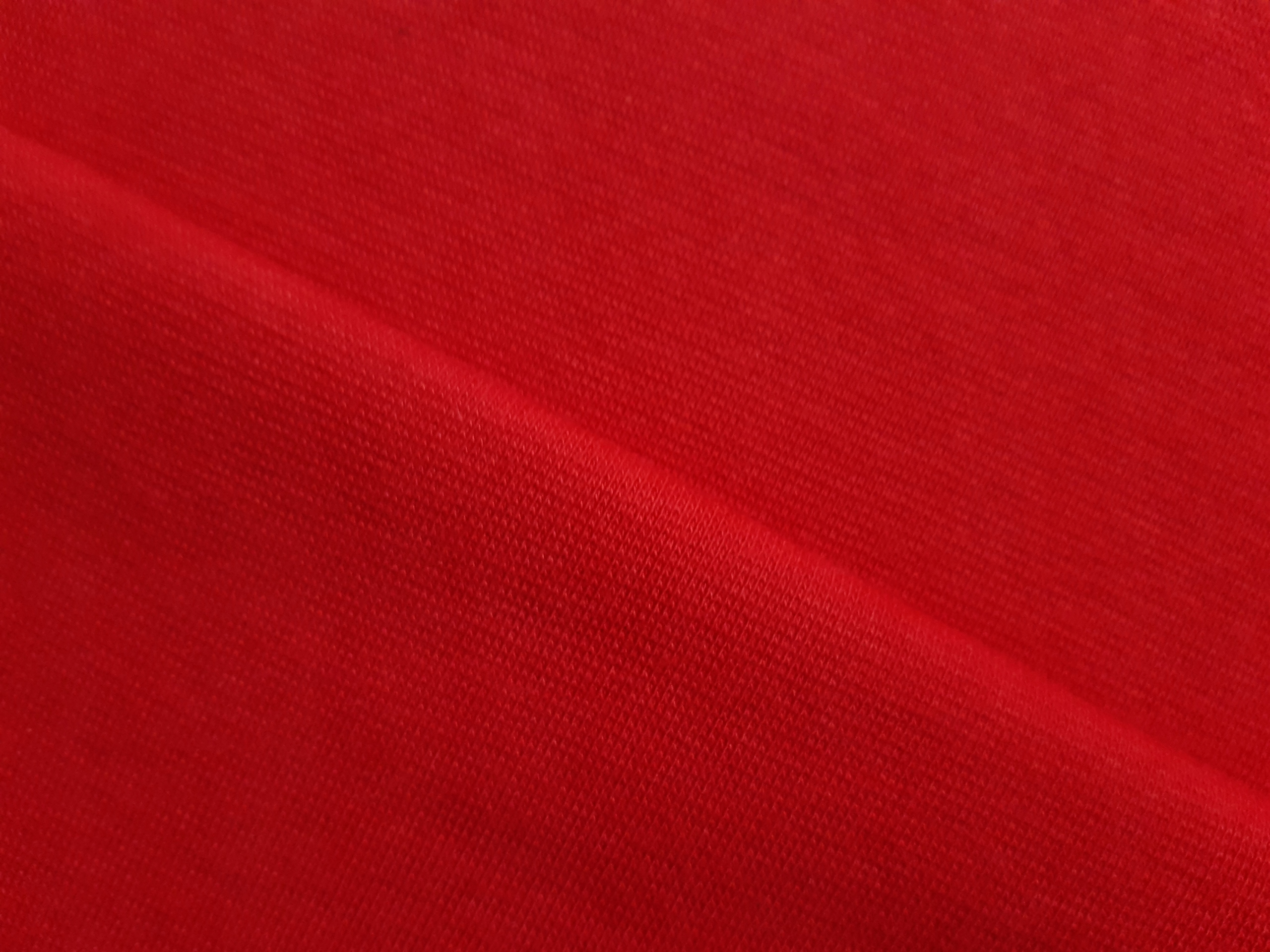 Dzianina Ściągacz Gładki Do T-shirt Czerwony
