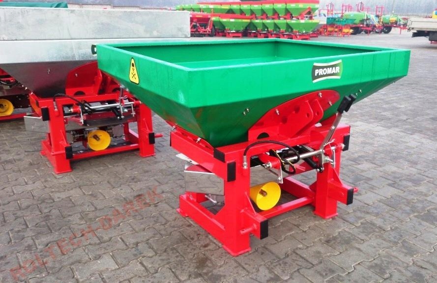 Rozsiewacz nawozów dwutarczowy Promar 800kg Producent części inny