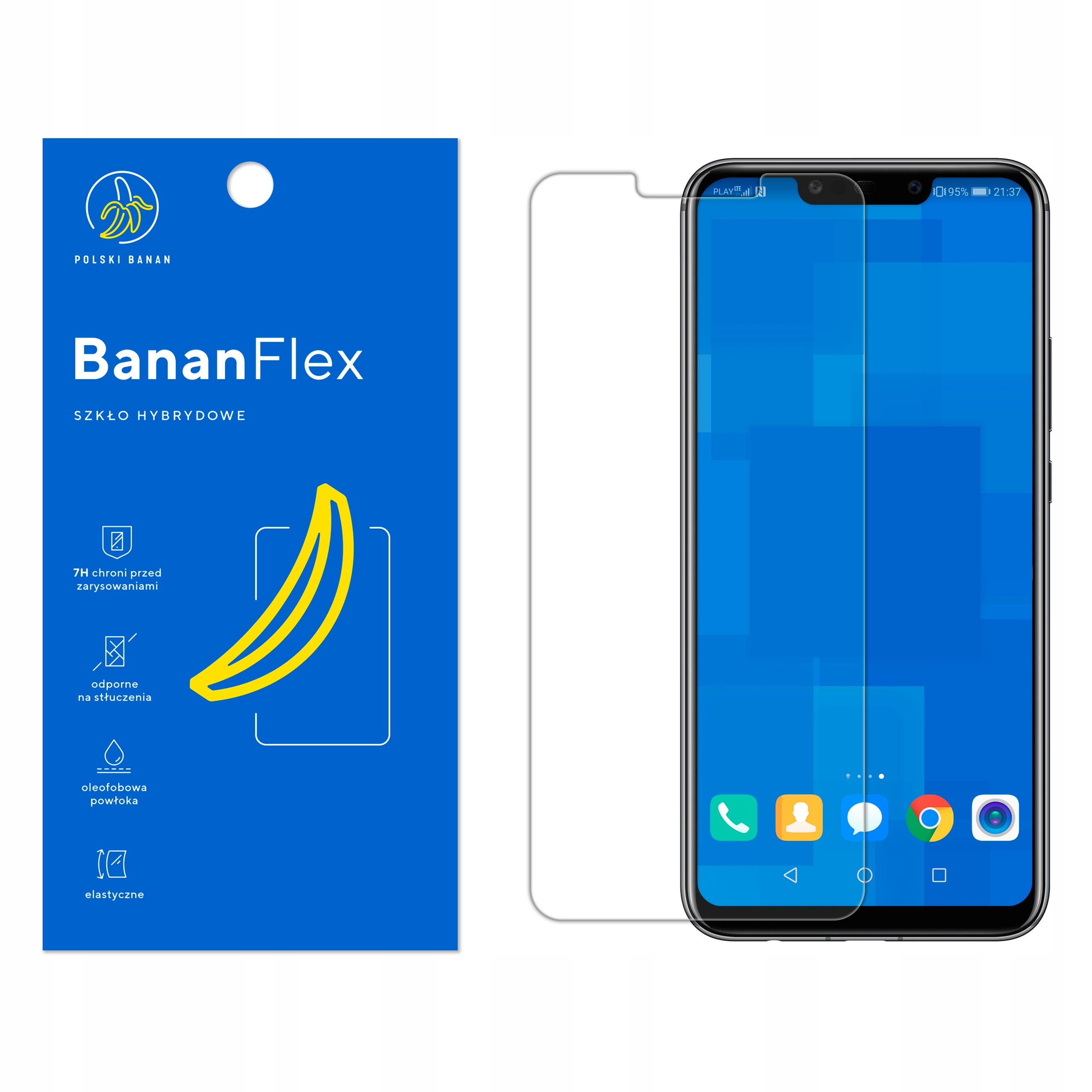 

Szkło Hybrydowe 7H do Huawei Mate 20 Lite
