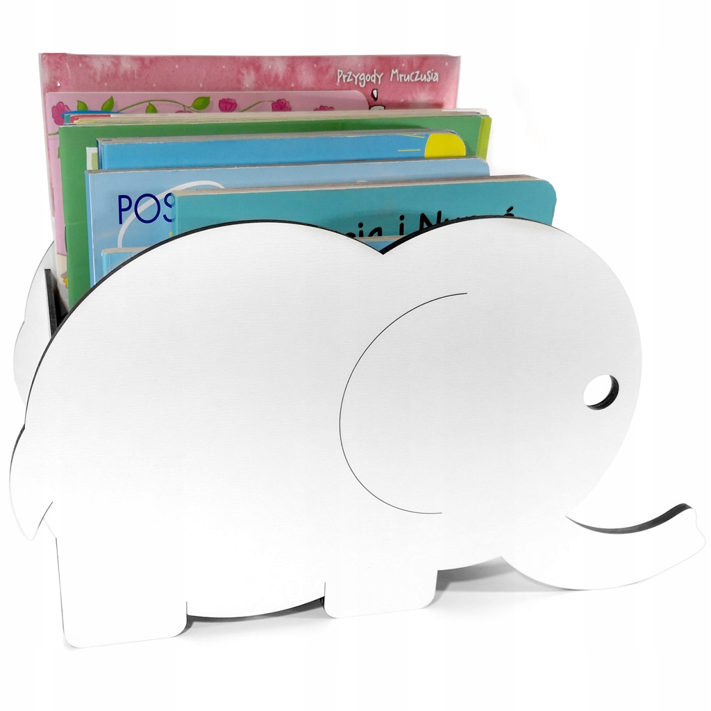 

Pudło Pojemnik na książki zabawki klocki Słonik