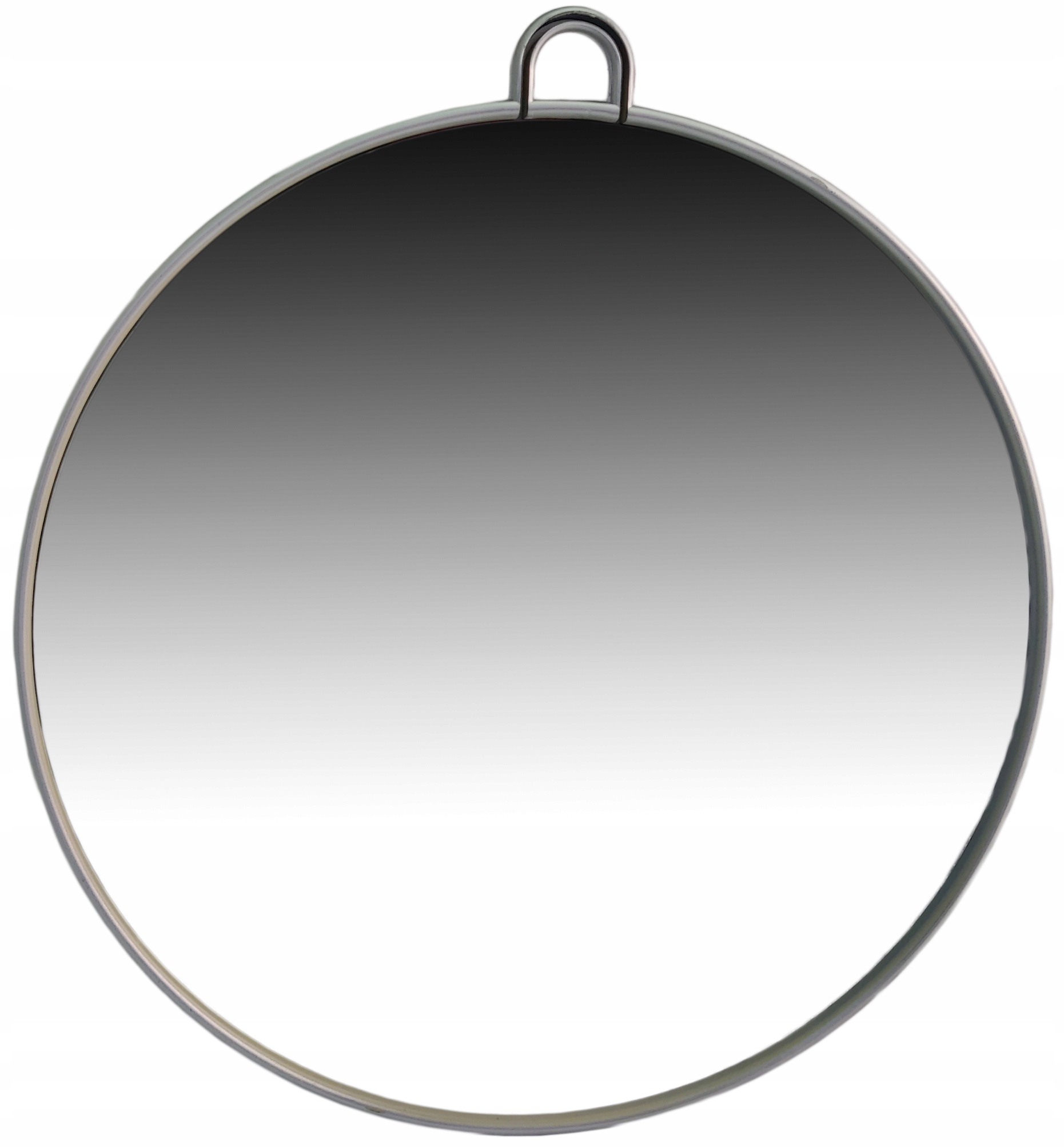 Lusterko lustro Okrągłe do salonu Duże Srebrne Marka Calissimo