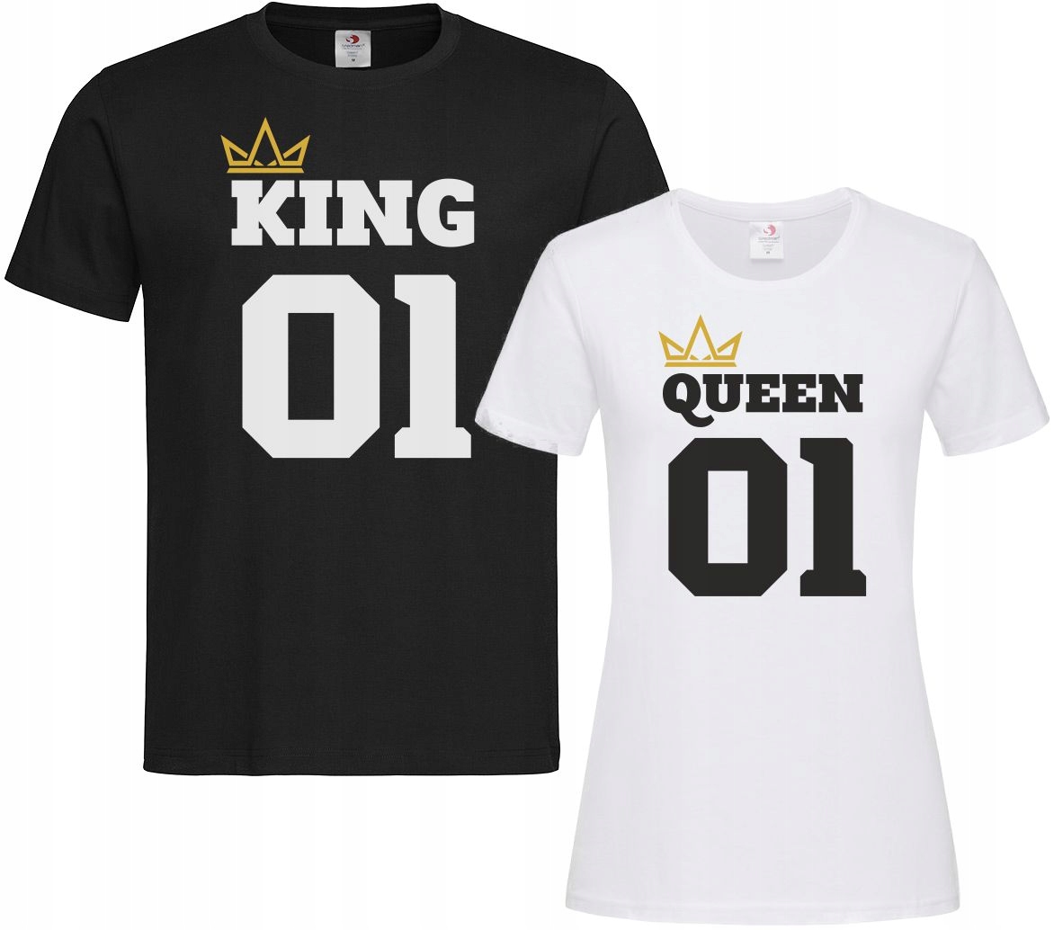 

Komplet Koszulek Walentynki Dla Par King Queen 01