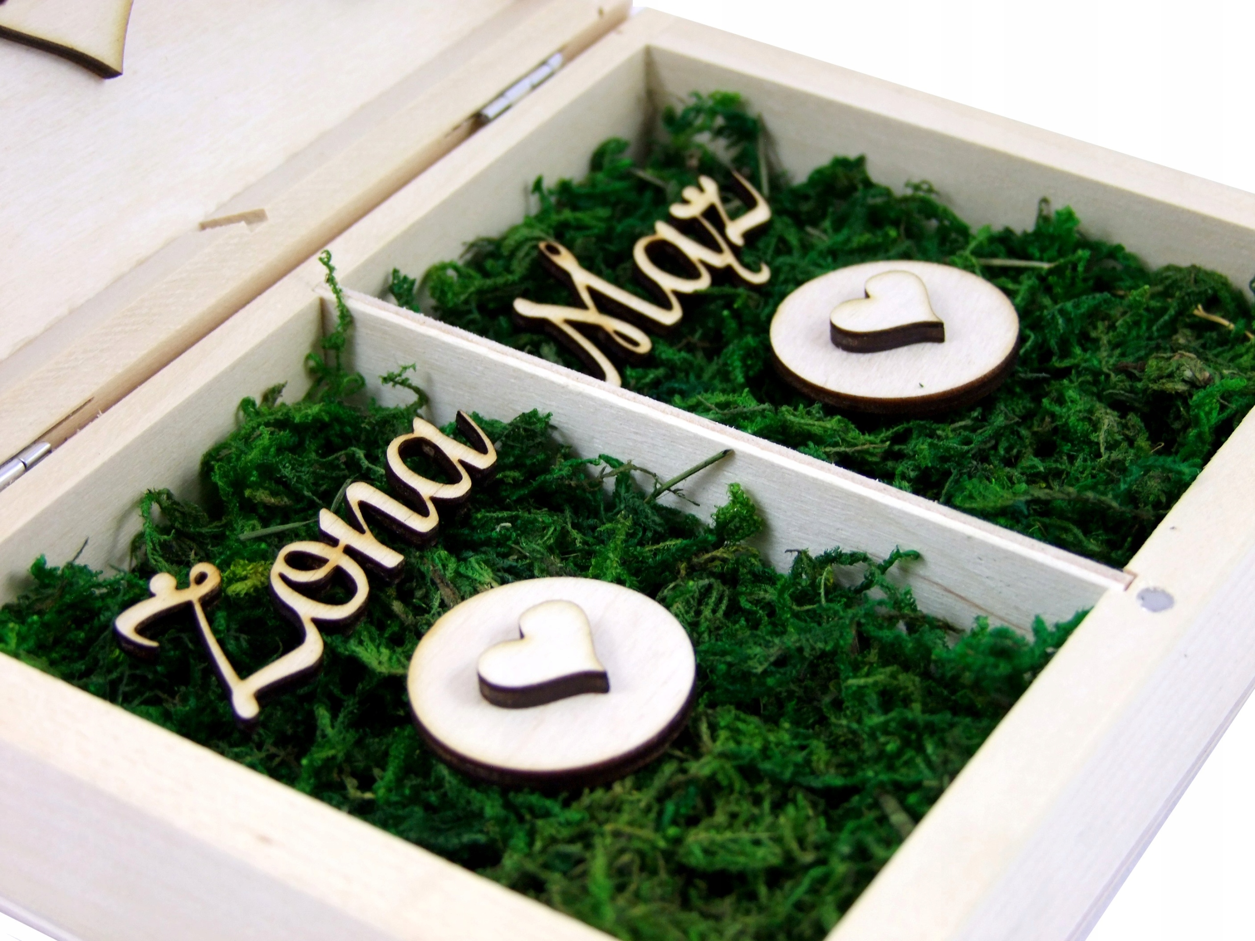 Szkatułka Na Obrączki Trzy Serca Ważne Daty Wzory Płeć uniseks