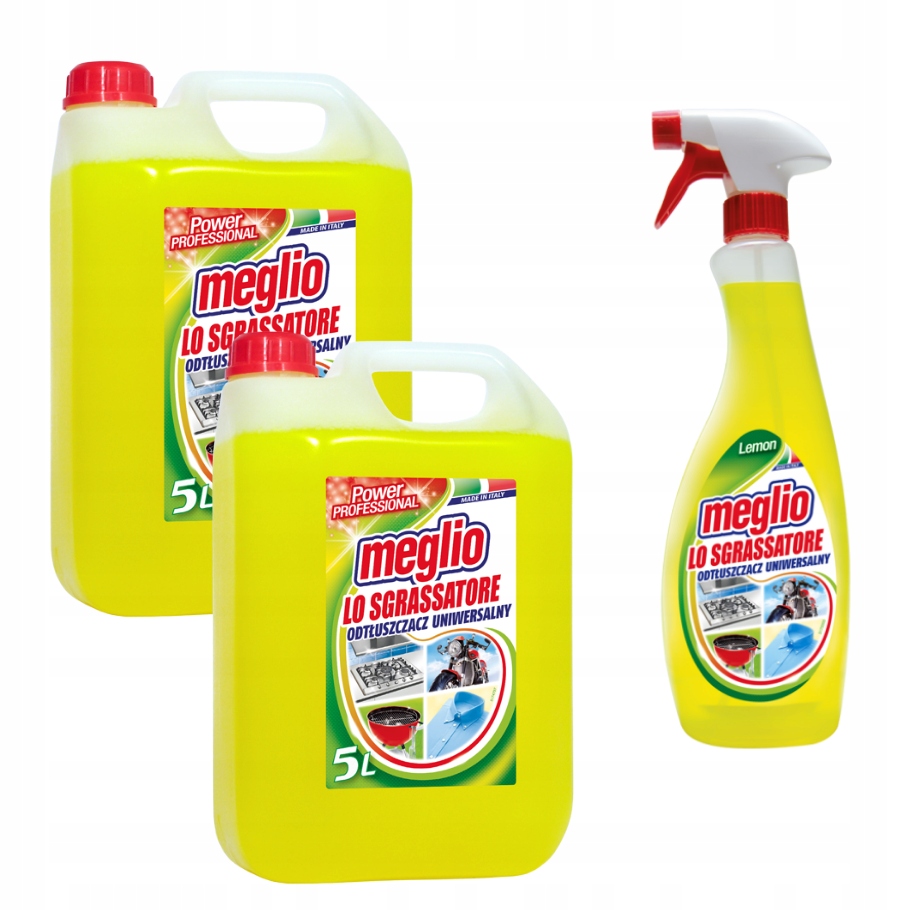 

Odtłuszczacz Uniwersalny Meglio Lemon 2x5l 750ml